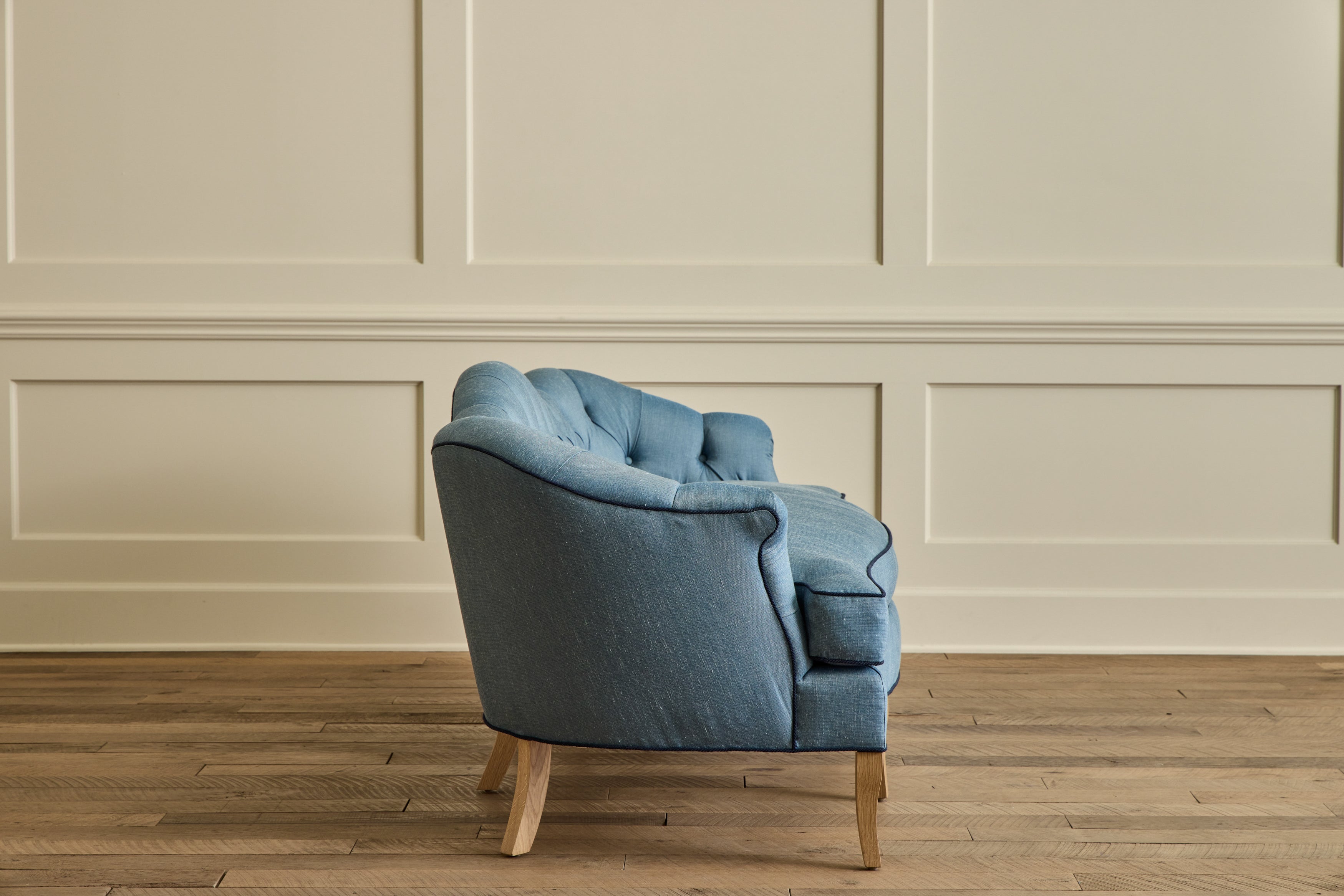 Tufted Camelback Sofa
