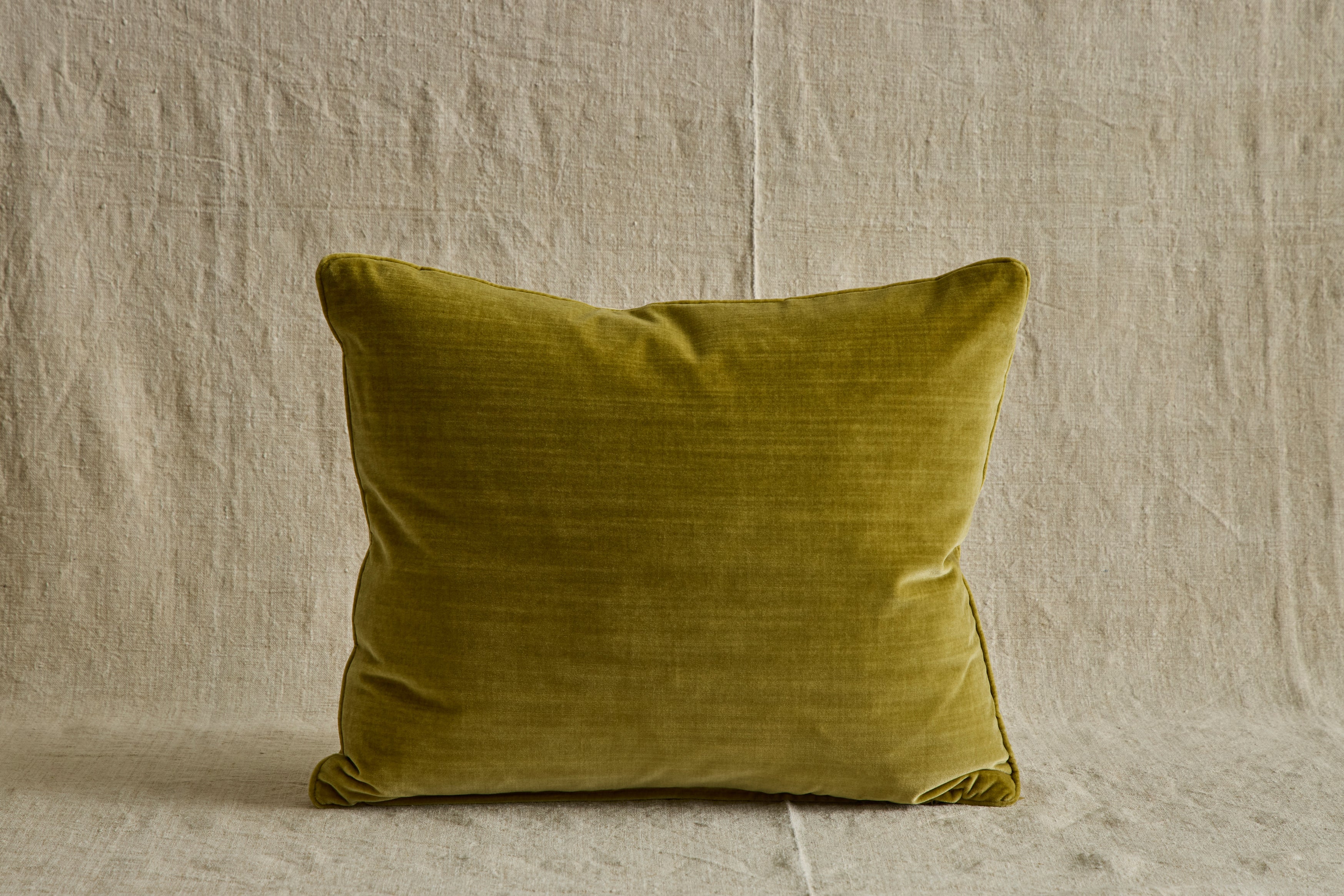 Velvet Pillow in Olive