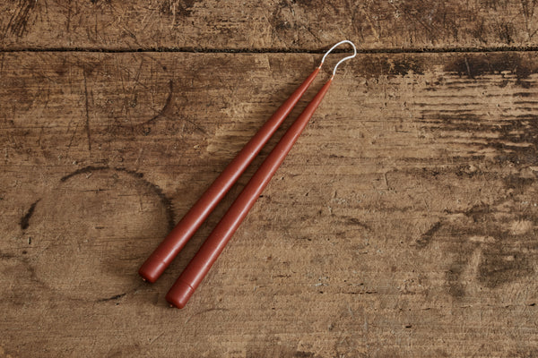 Beeswax Tapers, Rust