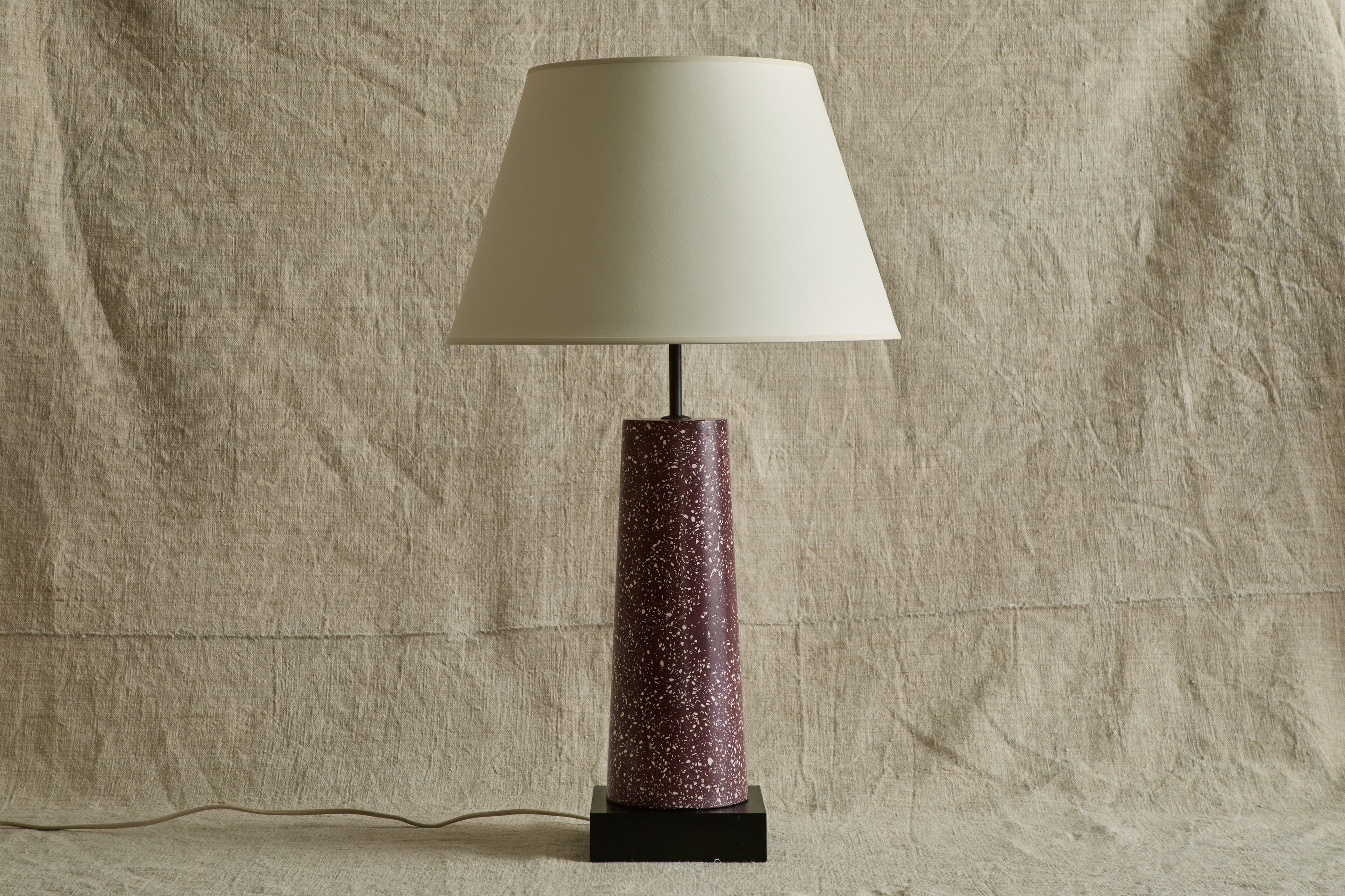 Scagliola Table Lamp, Porphyry