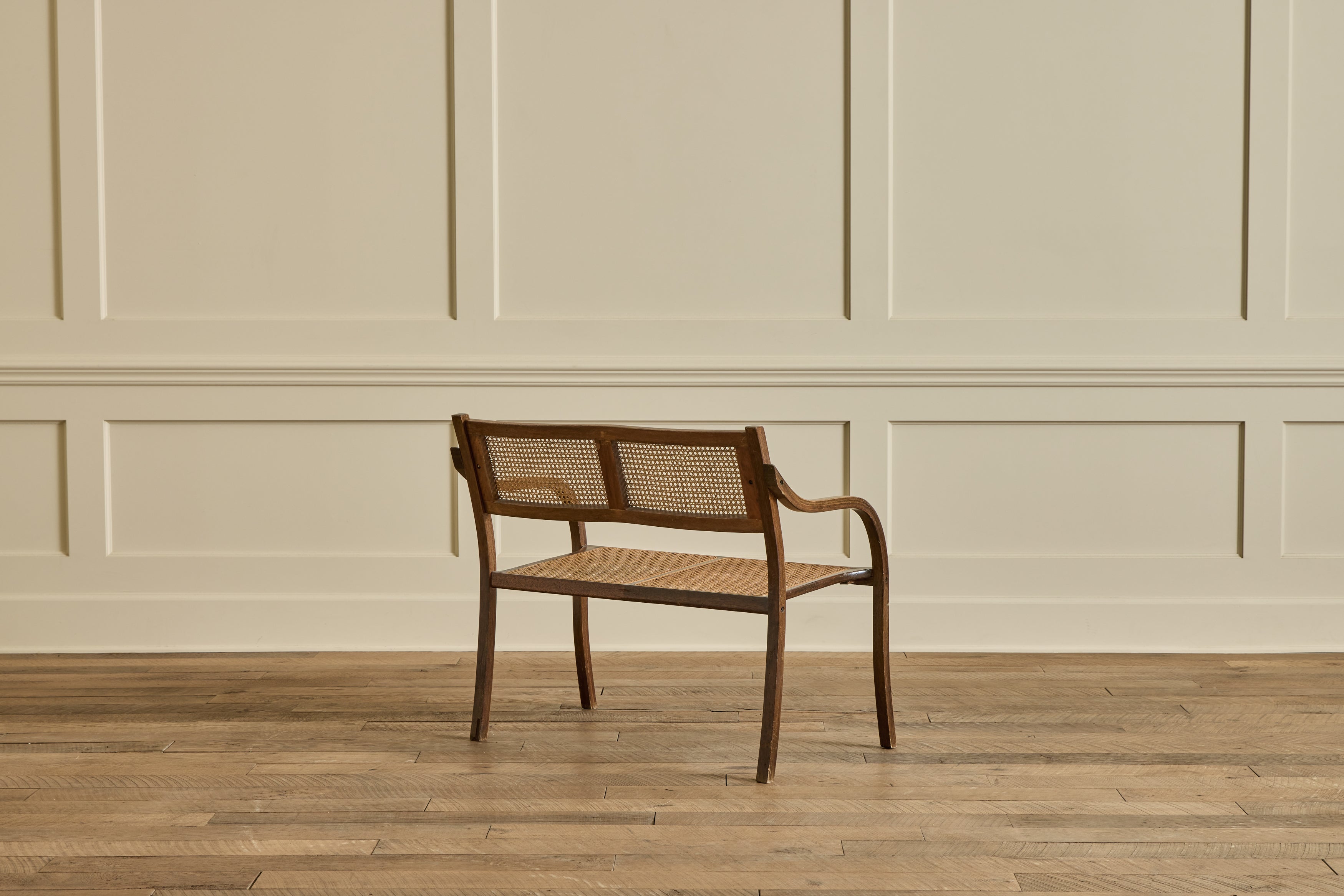 Early American Style Cane Bench