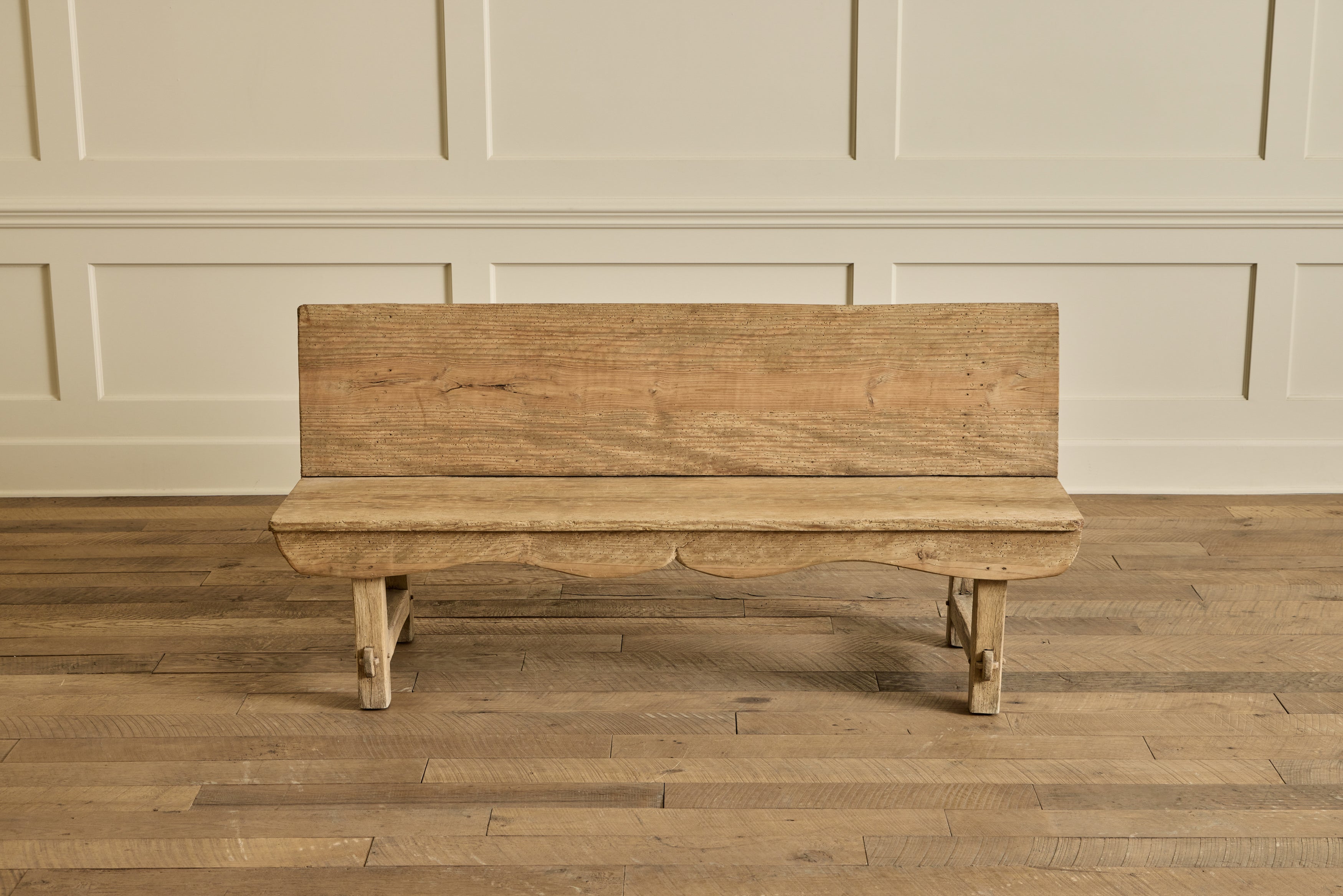 Spanish Pine Wood Bench