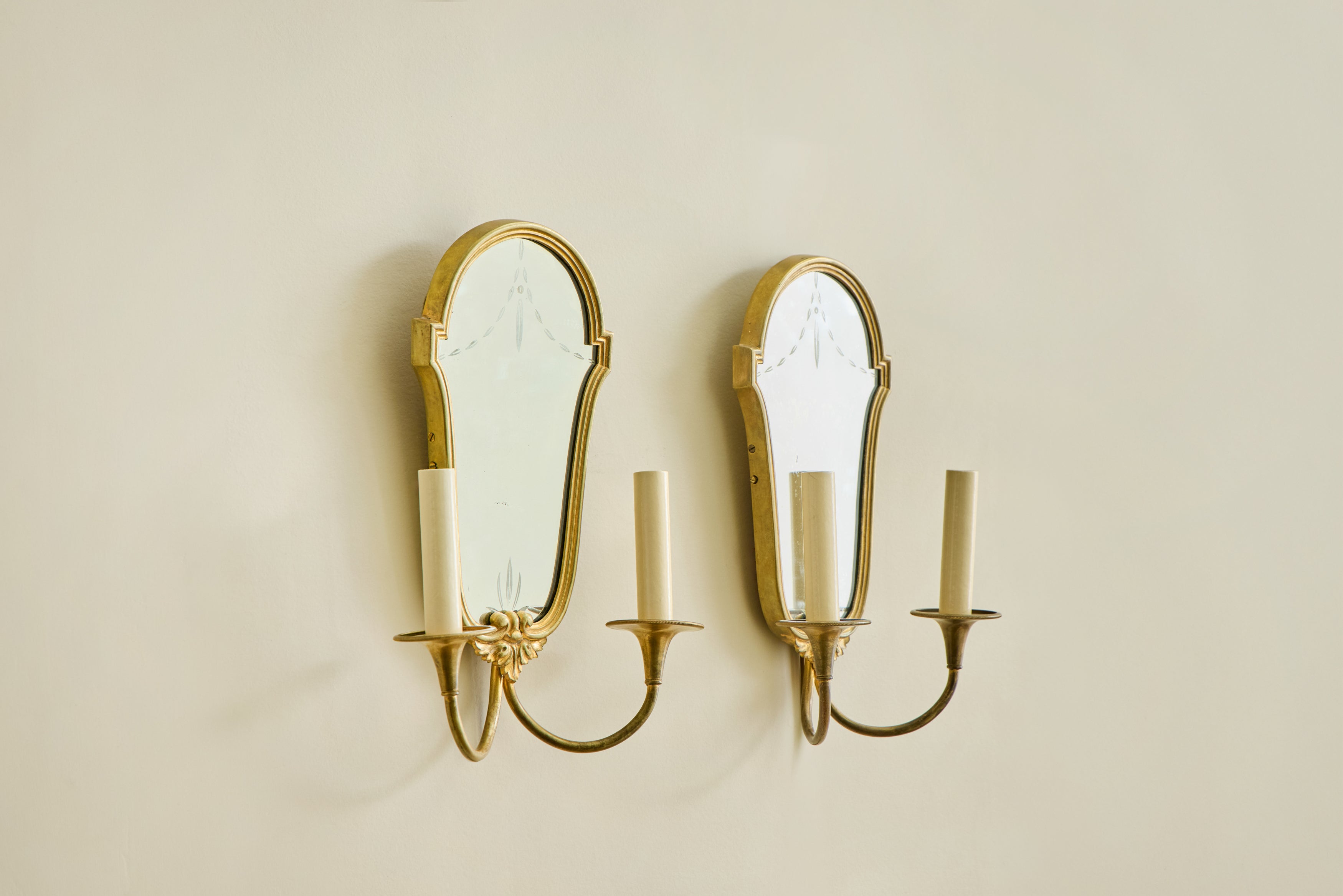 Pair of Neoclassical Mirror Sconces