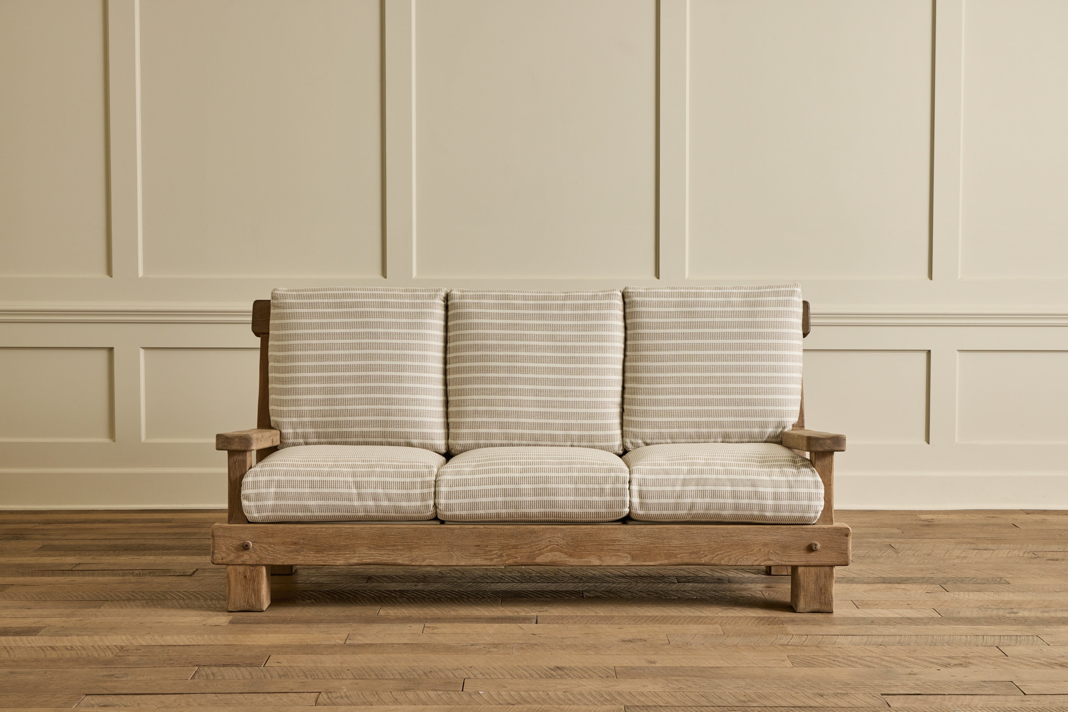 French Oak Brutalist Sofa No. 2