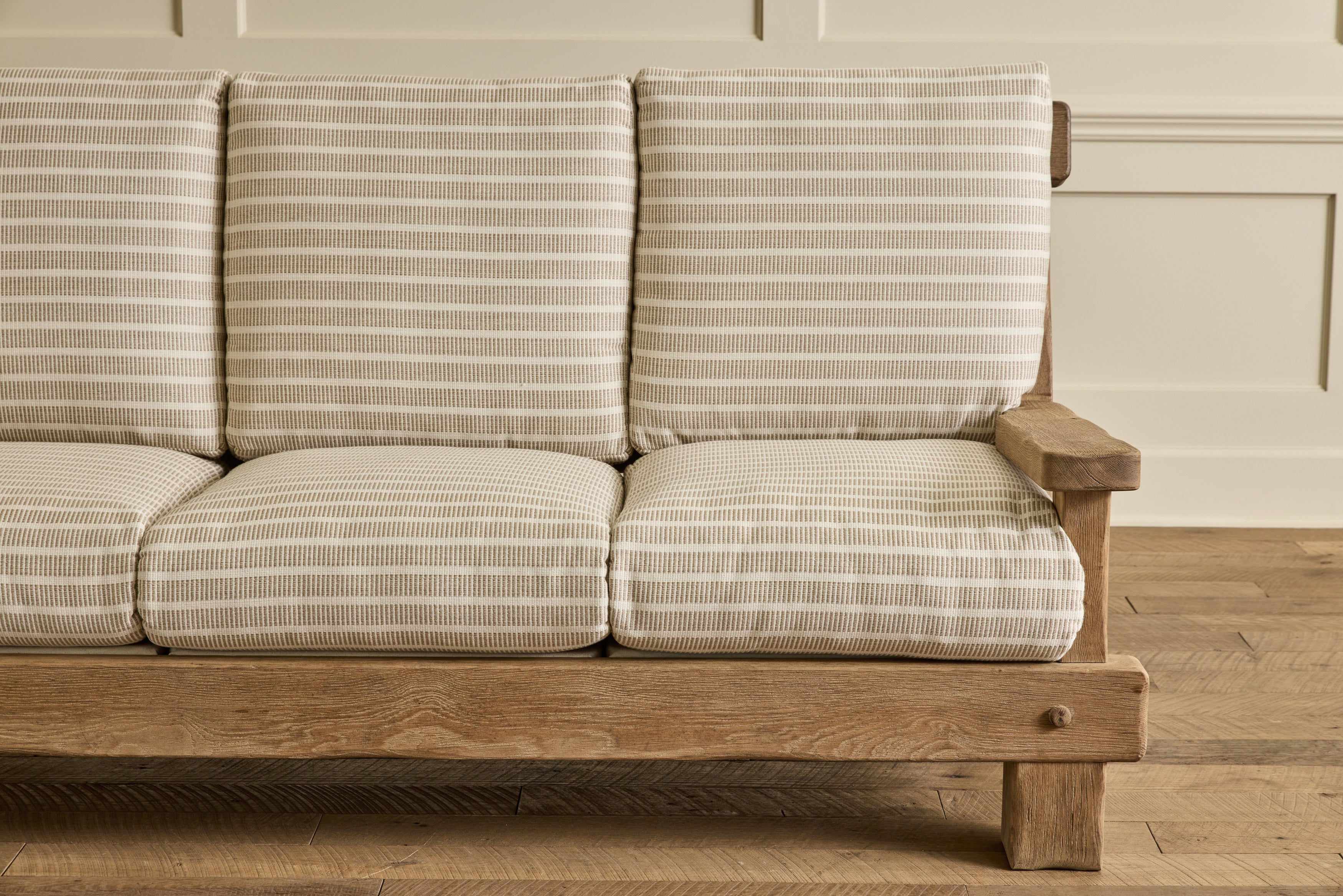 French Oak Brutalist Sofa No. 2