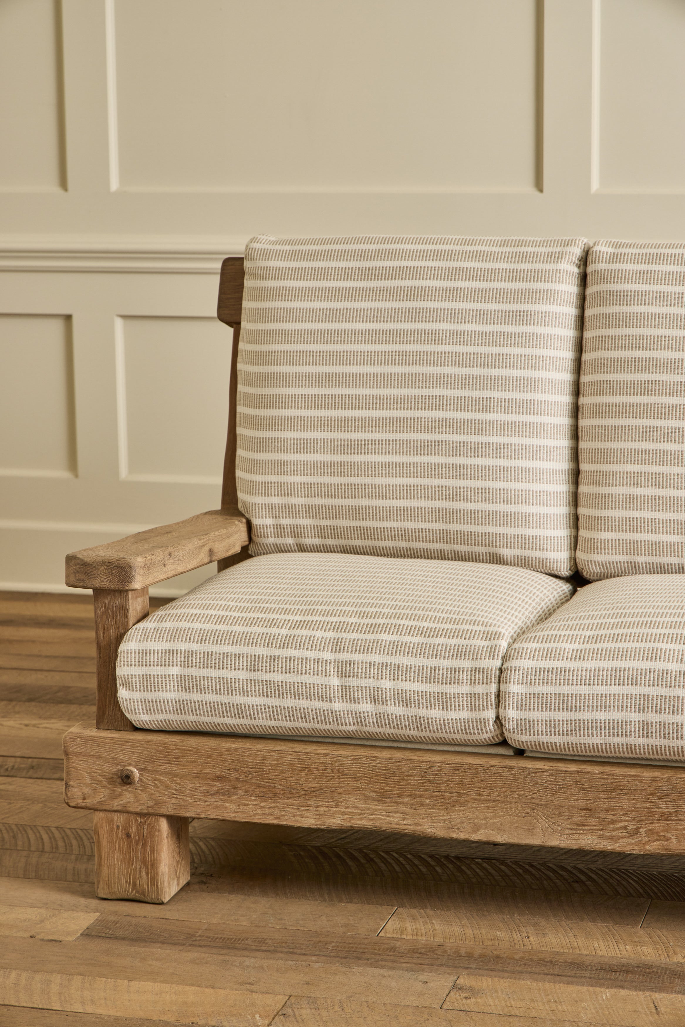 French Oak Brutalist Sofa No. 2