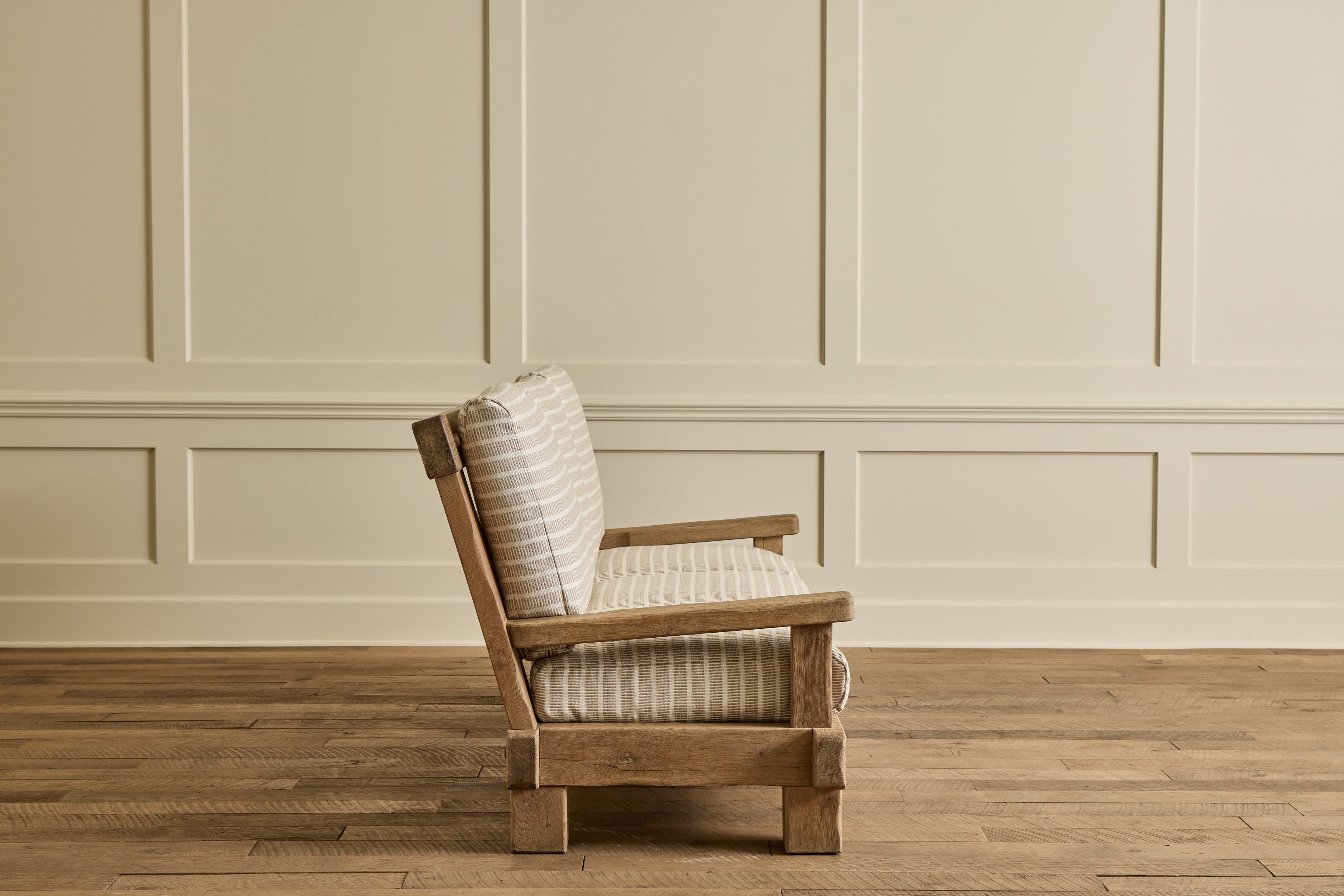French Oak Brutalist Sofa No. 2