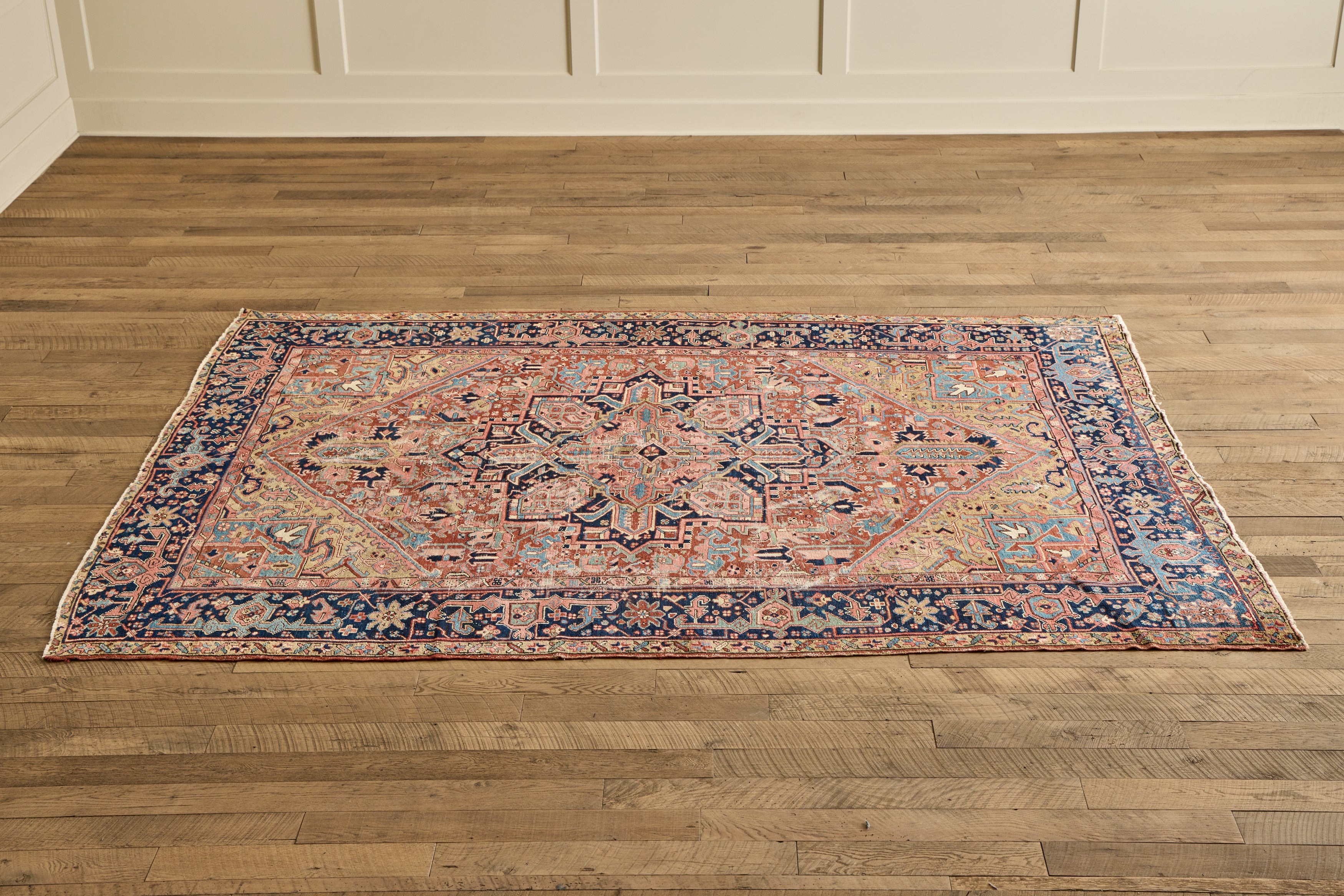 Multicolor Heriz Rug 8'6 X 11