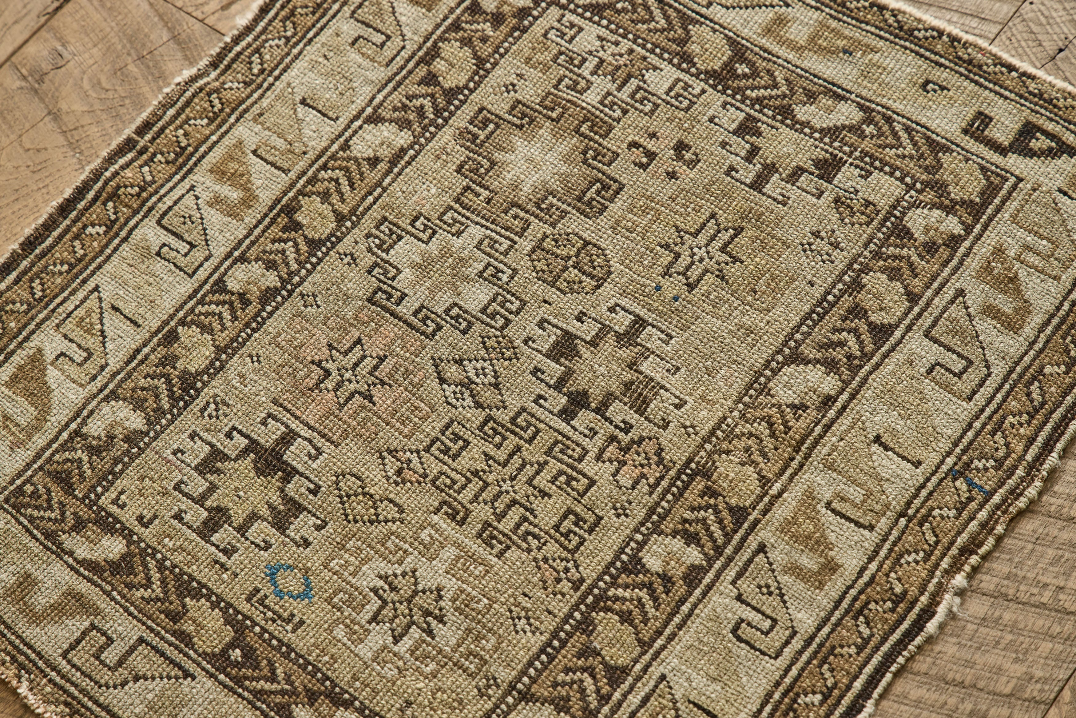 Square Tribal Throw Rug 2 x 2