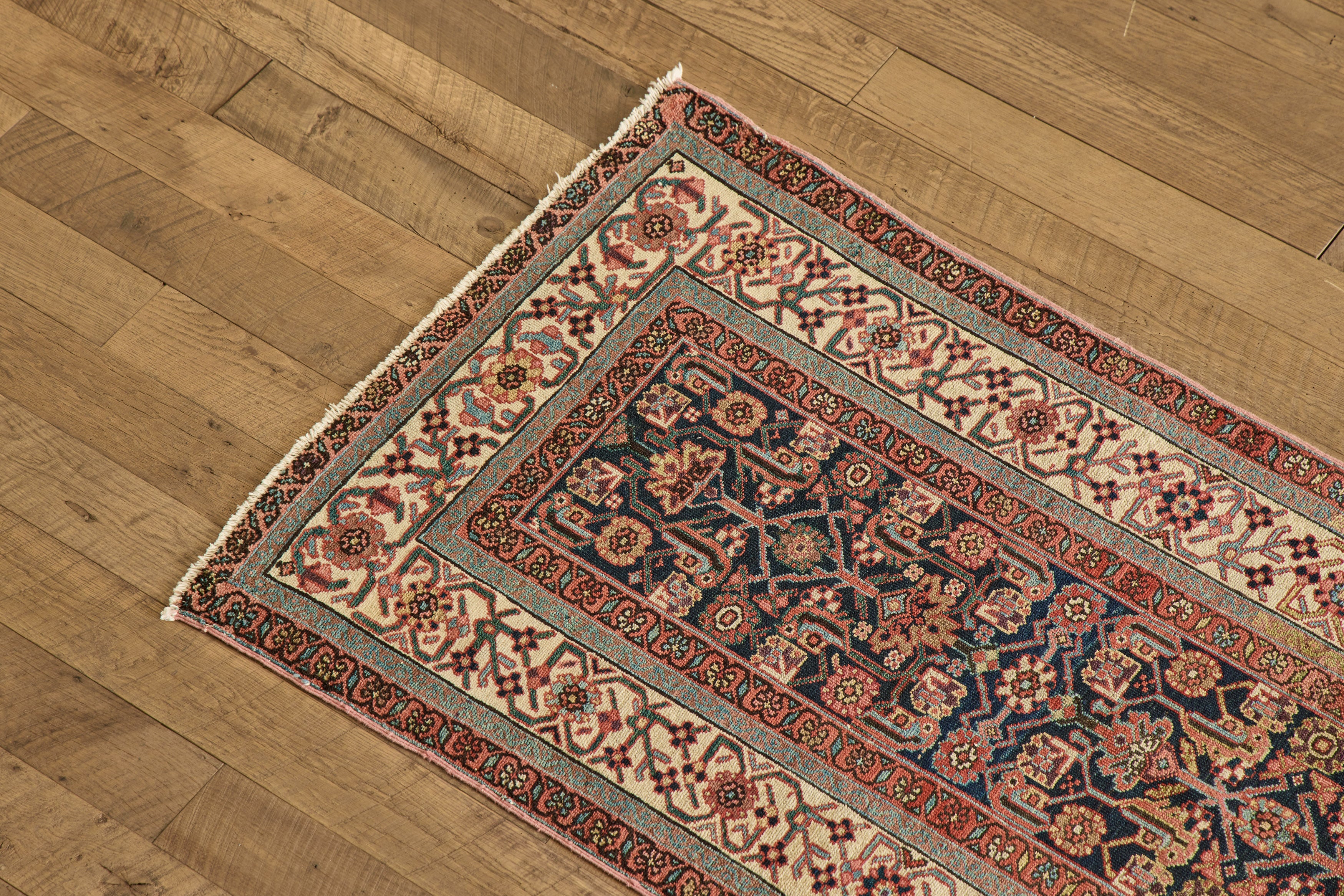 Persian Floral Malayer Runner 3'4 x 13'8