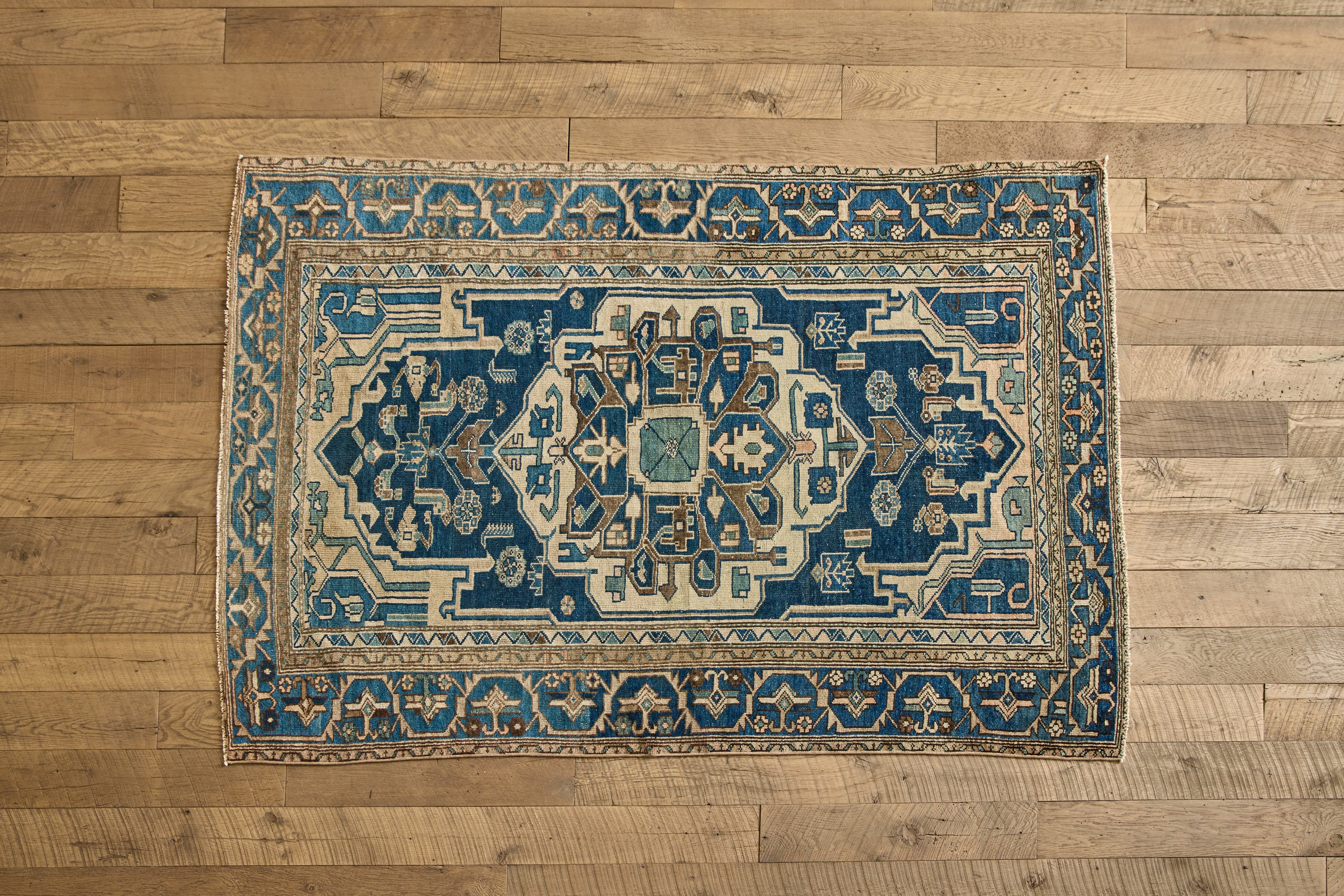 Blue Malayer Rug 4'5 x 6'6