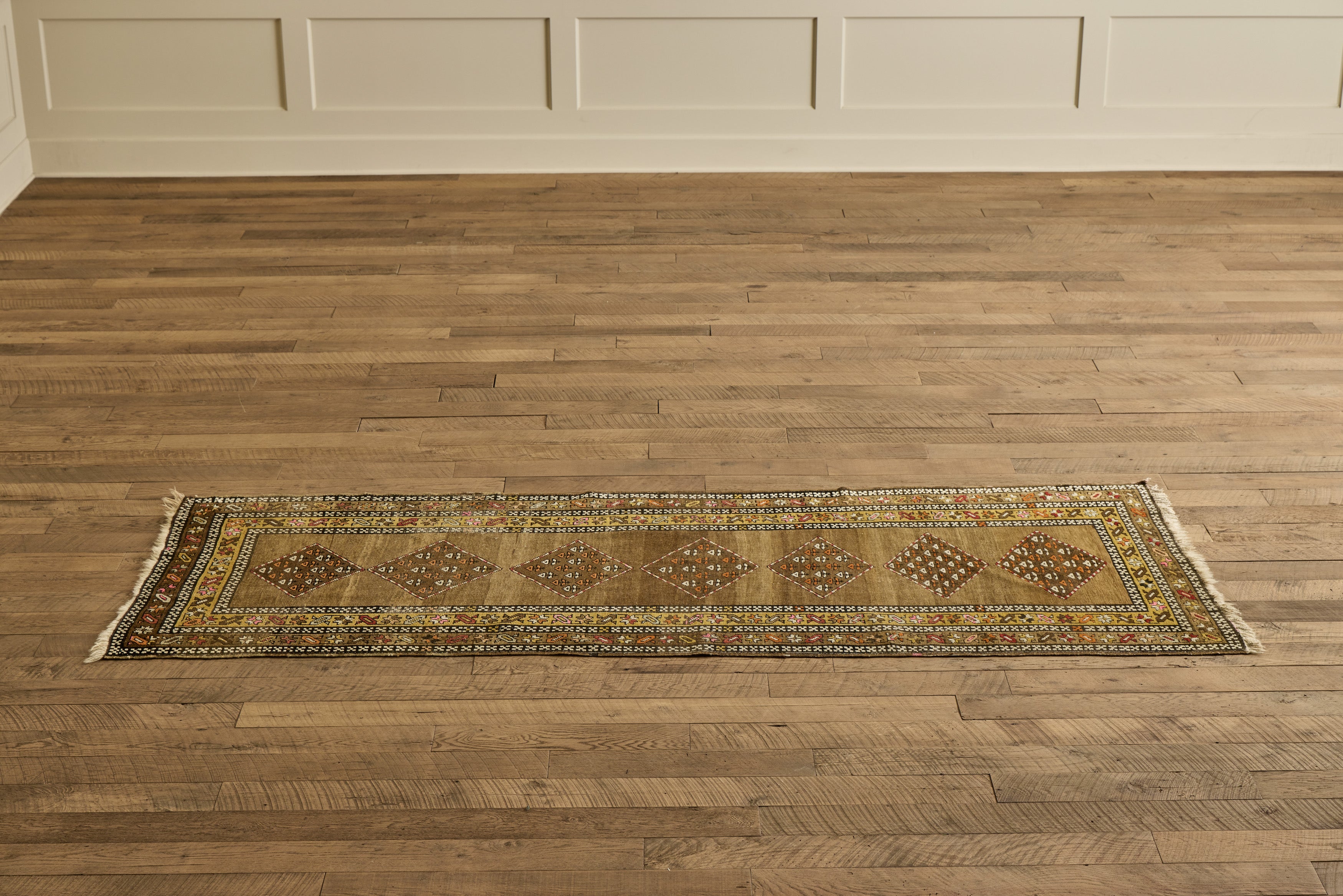 Diamond Pattern Tribal Runner 3'7 x 9'8