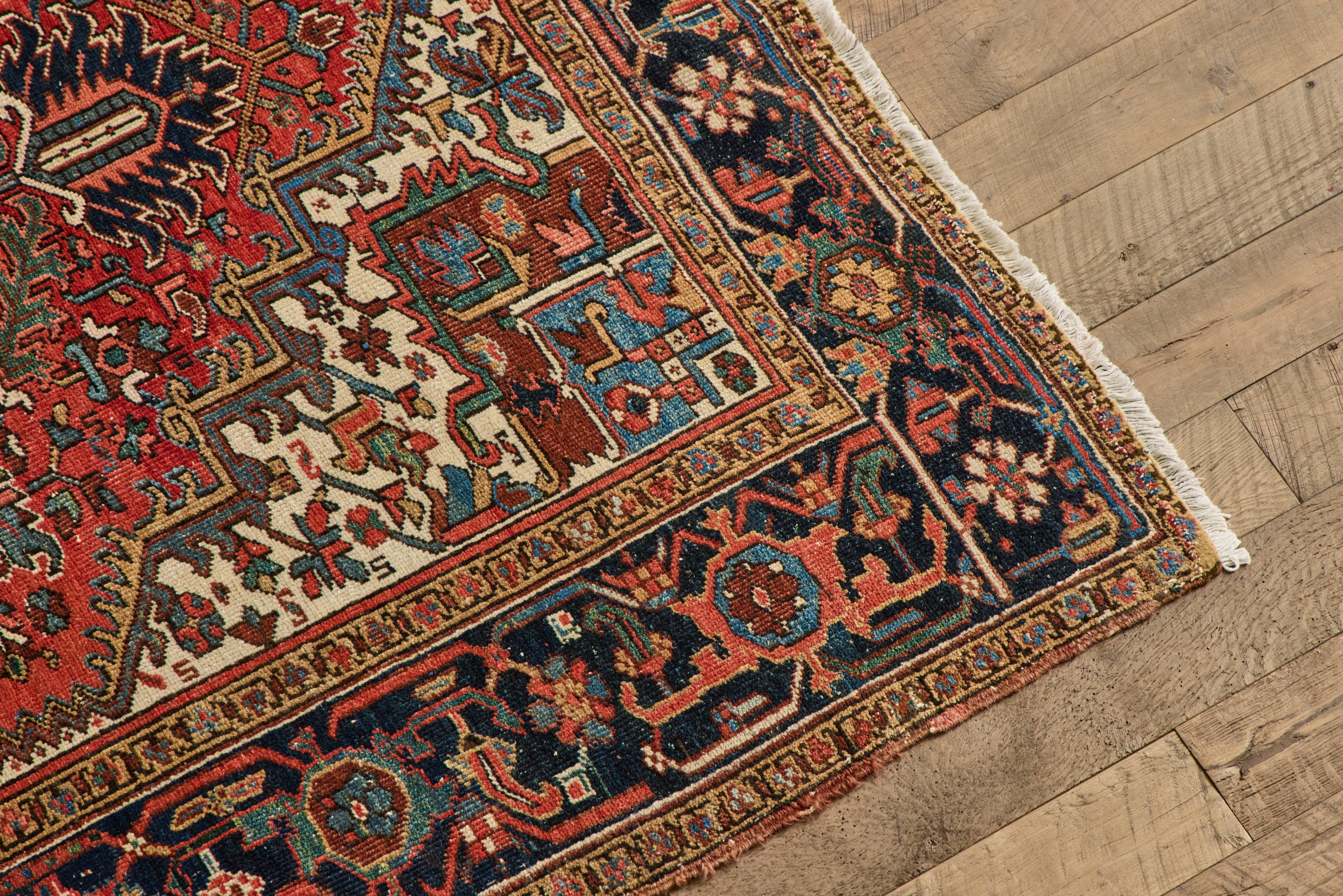 Persian Heriz Rug 6'2 X 9'