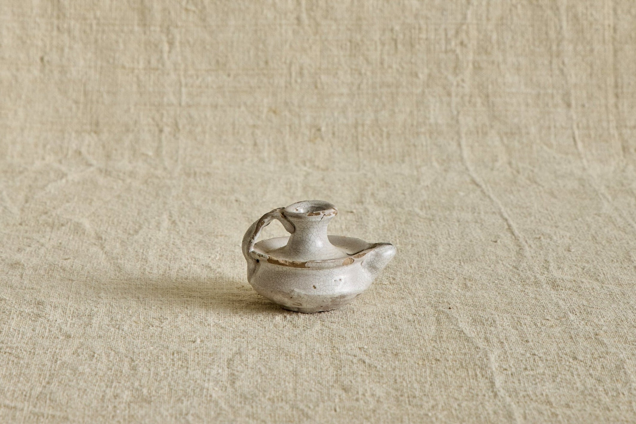 French Stoneware Candle Holder