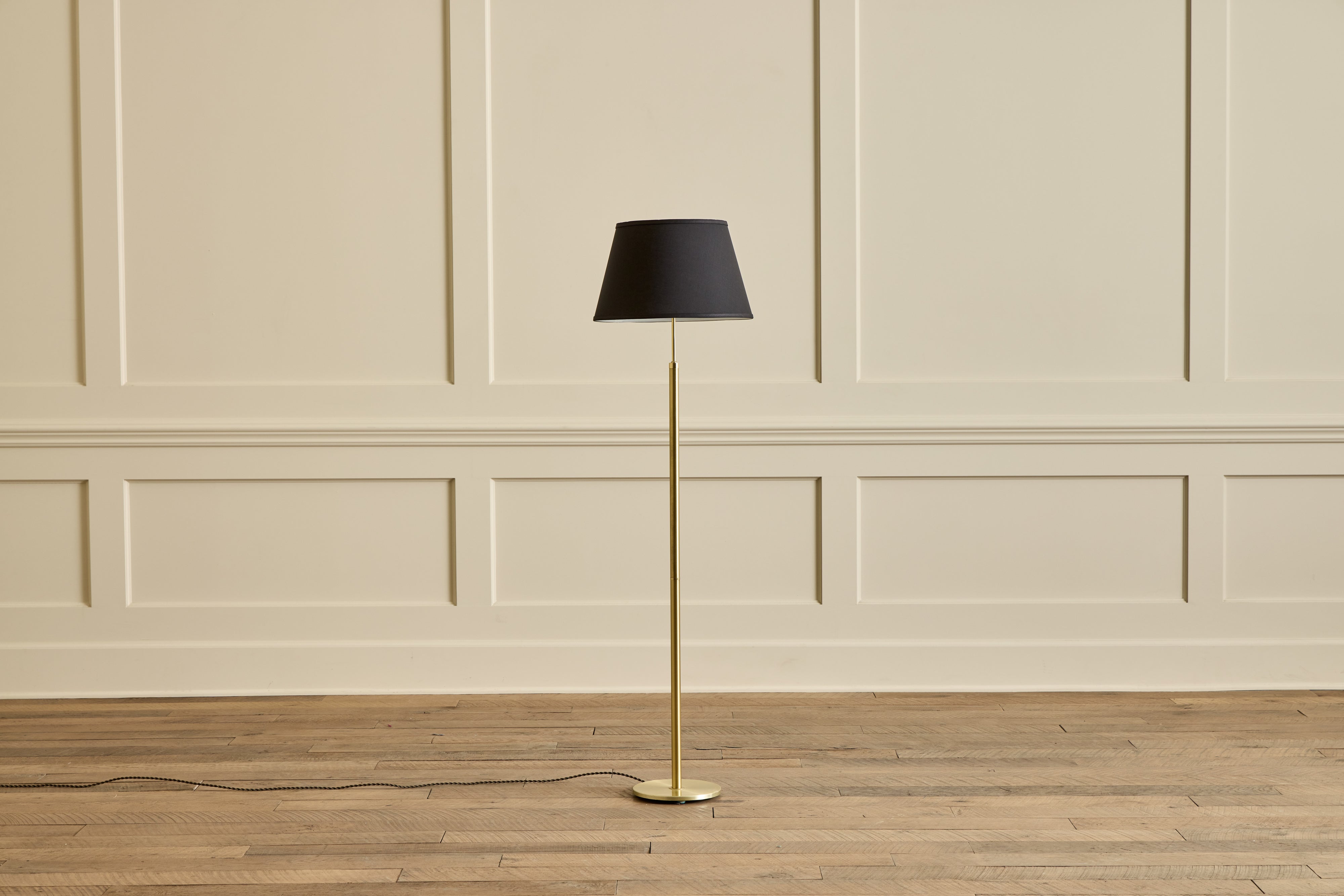 Danish Brass Floor Lamp