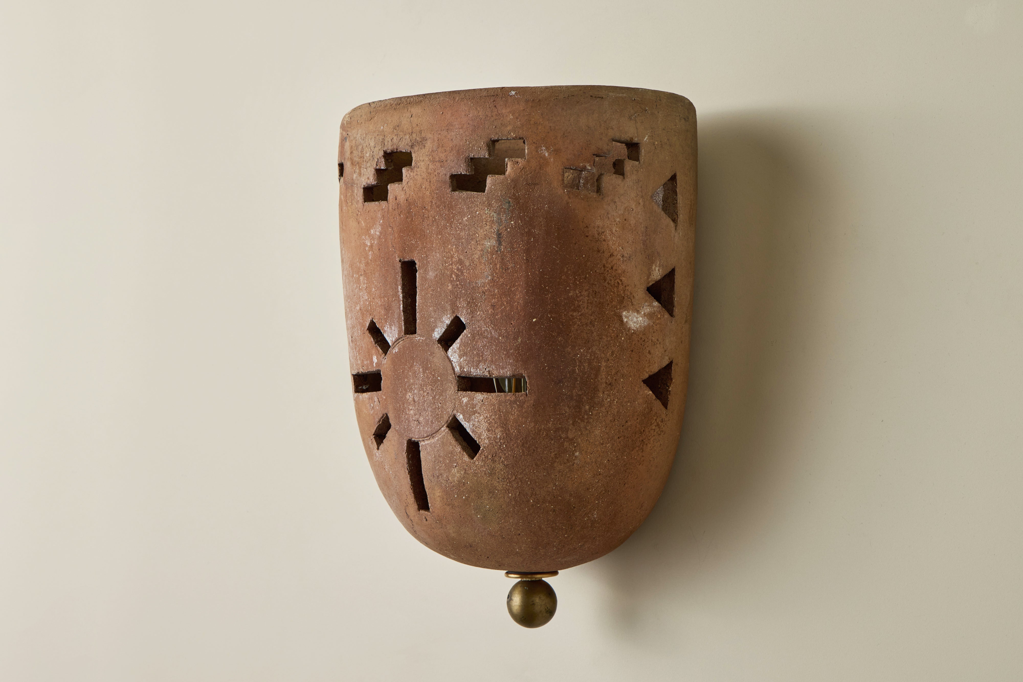 1970s Terracotta Sconce