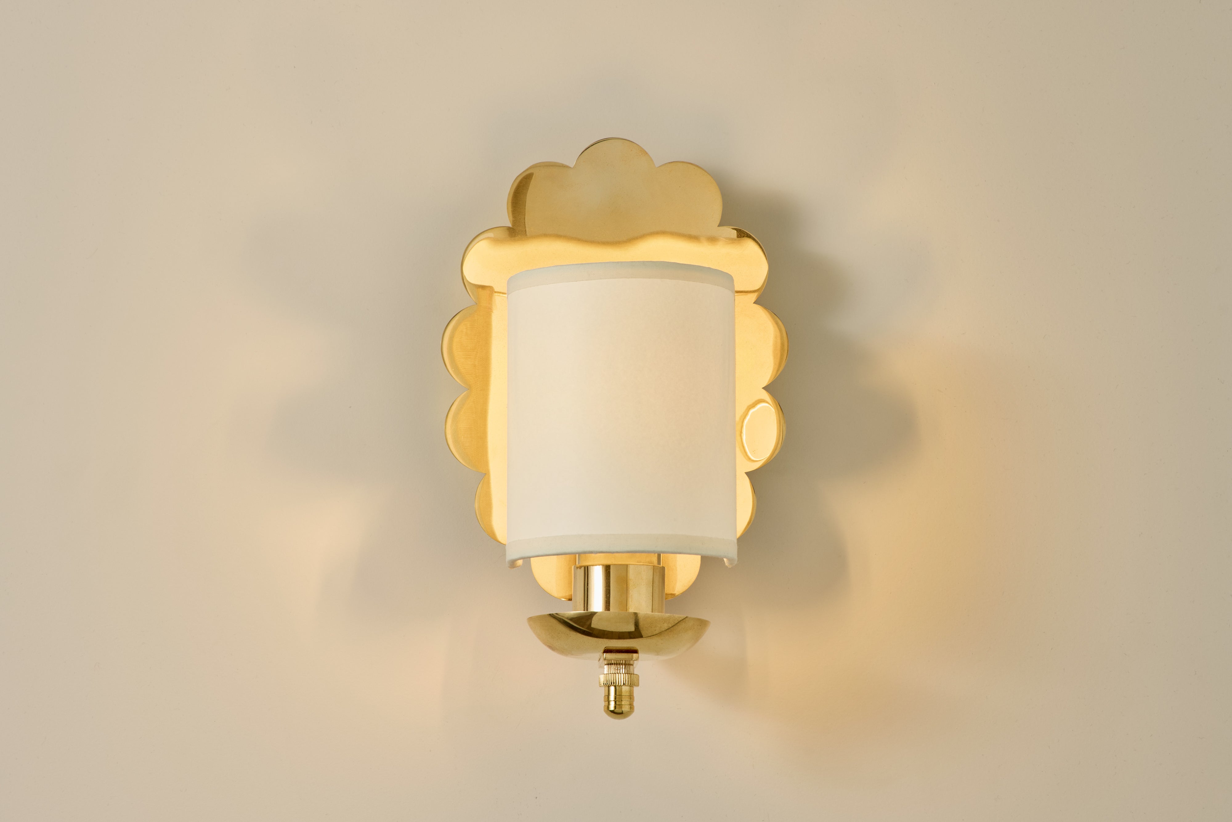 Paper Sconce Shade, Ivory