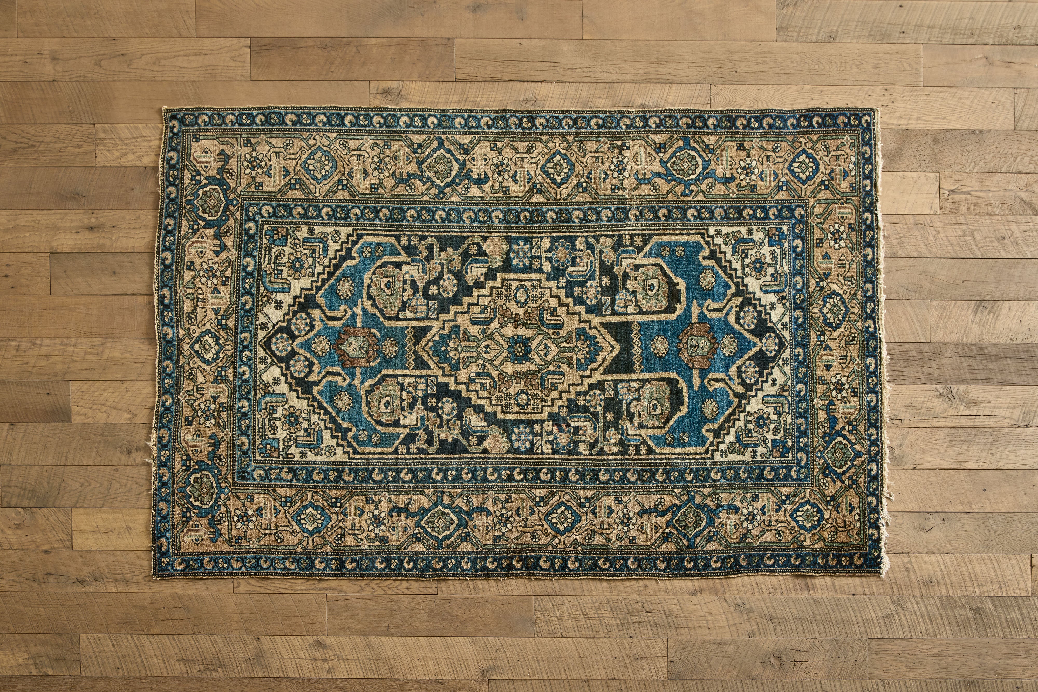 Blue Malayer Rug 4'8 x 7'3
