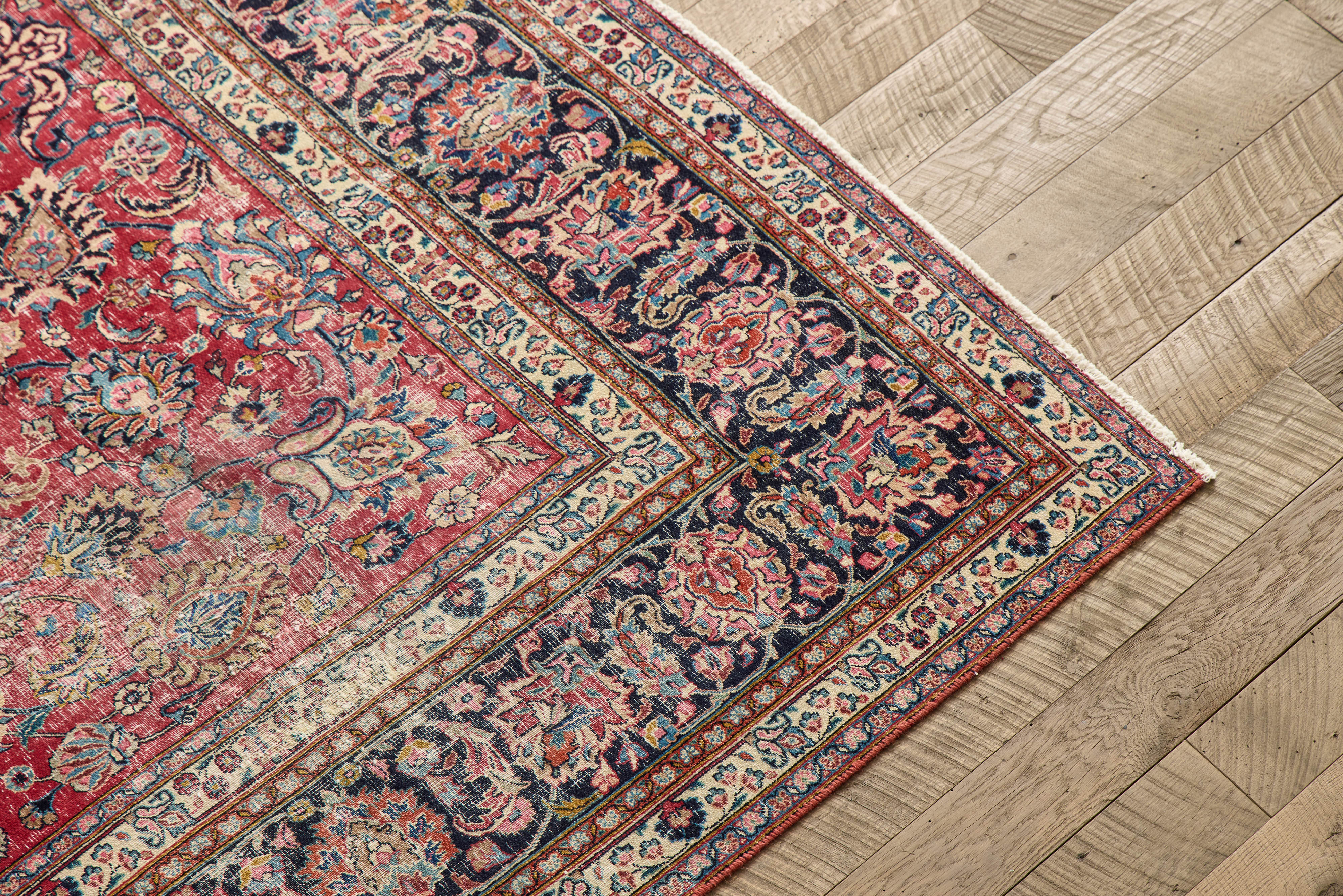 Persian Floral Tabriz Rug 10 x 13