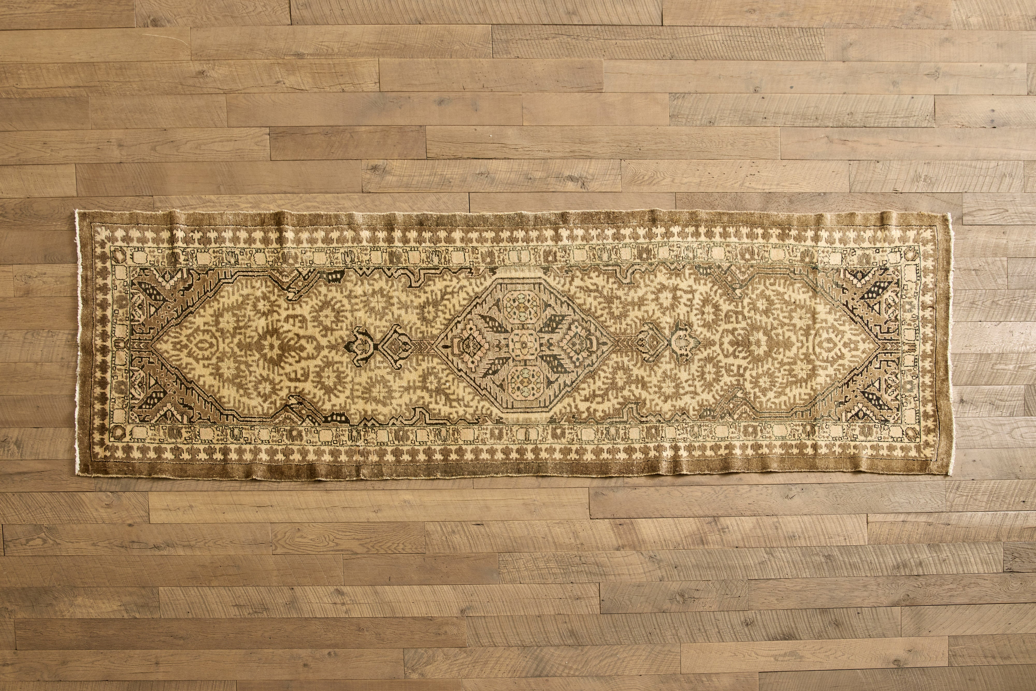 1920s Neutral Persian Runner 3'4 x 11'5