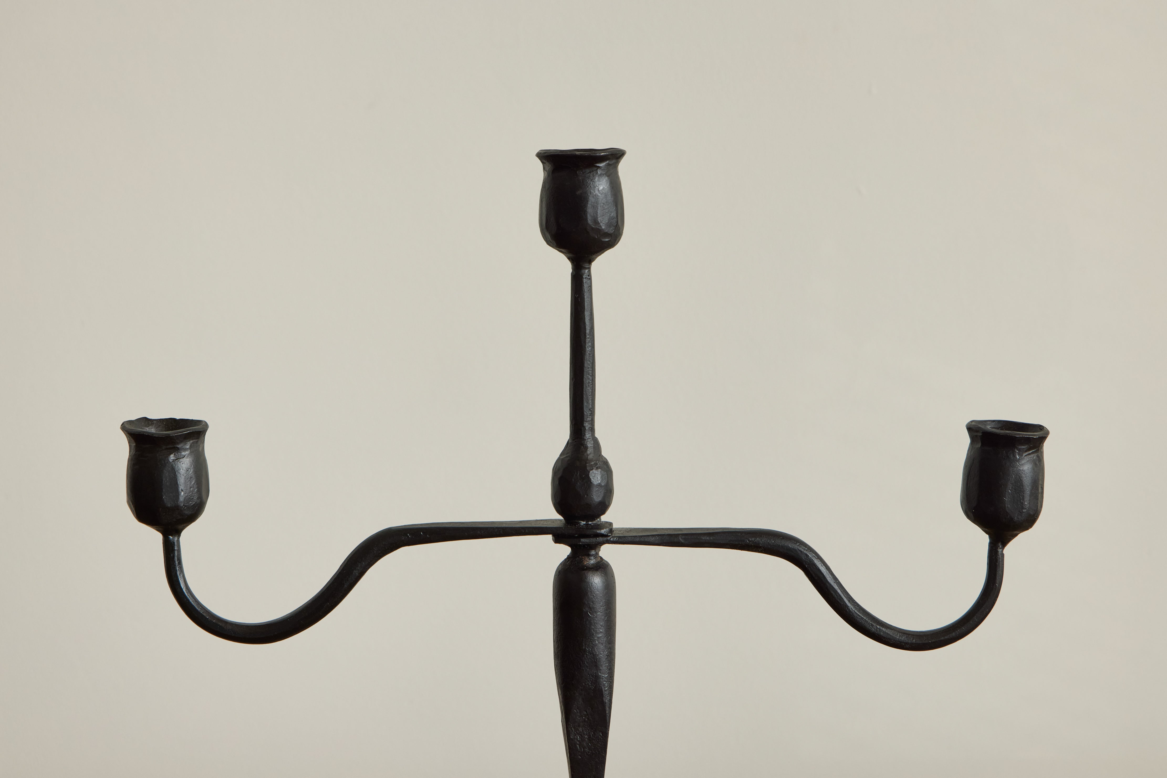 Forged Iron Candelabra