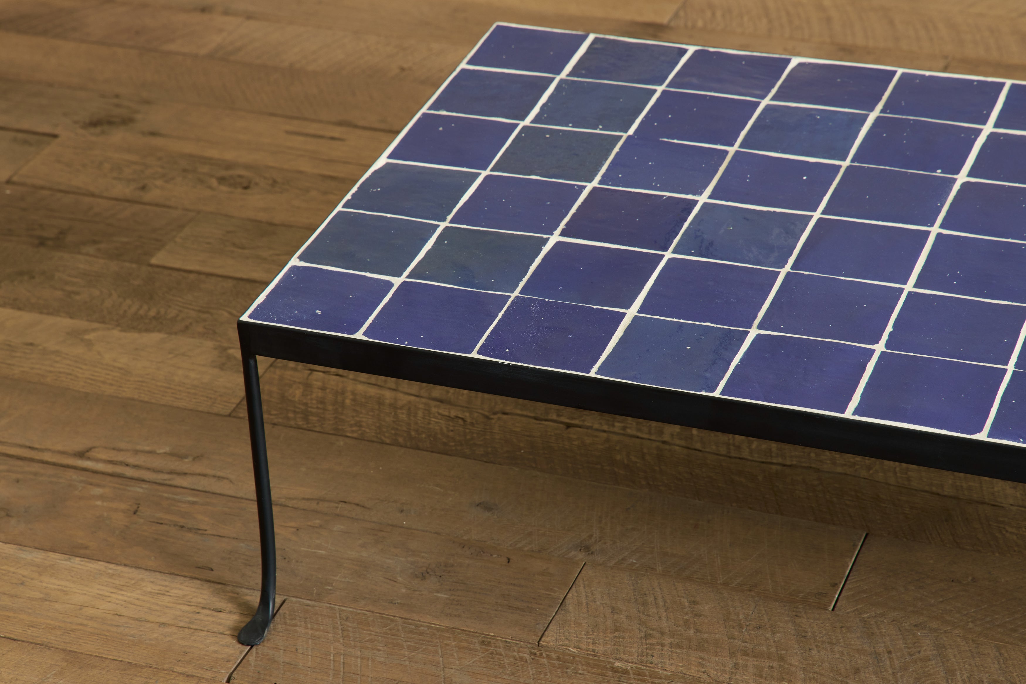Sea Blue Tile Coffee Table