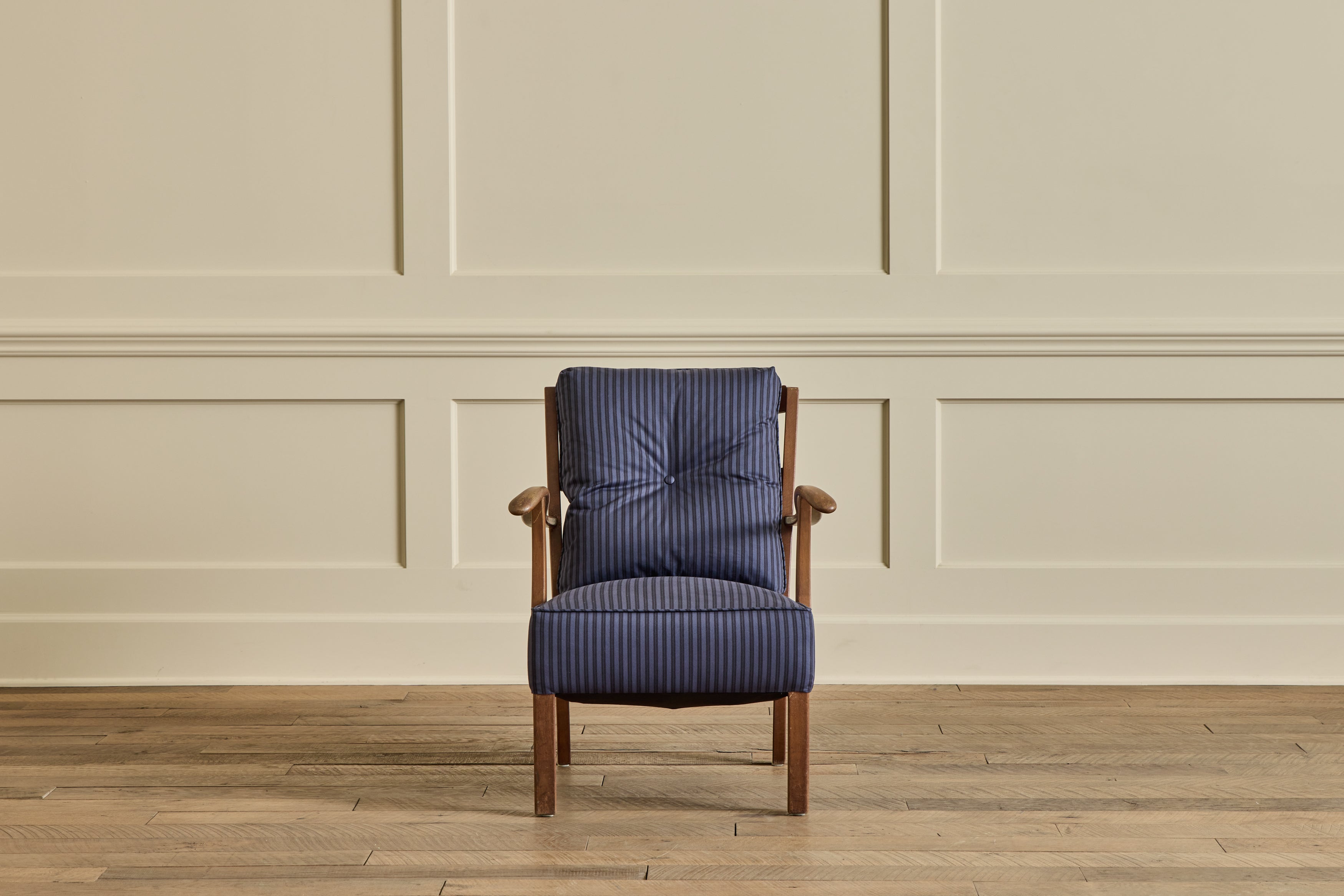 Danish Beech Wood Lounge Chair