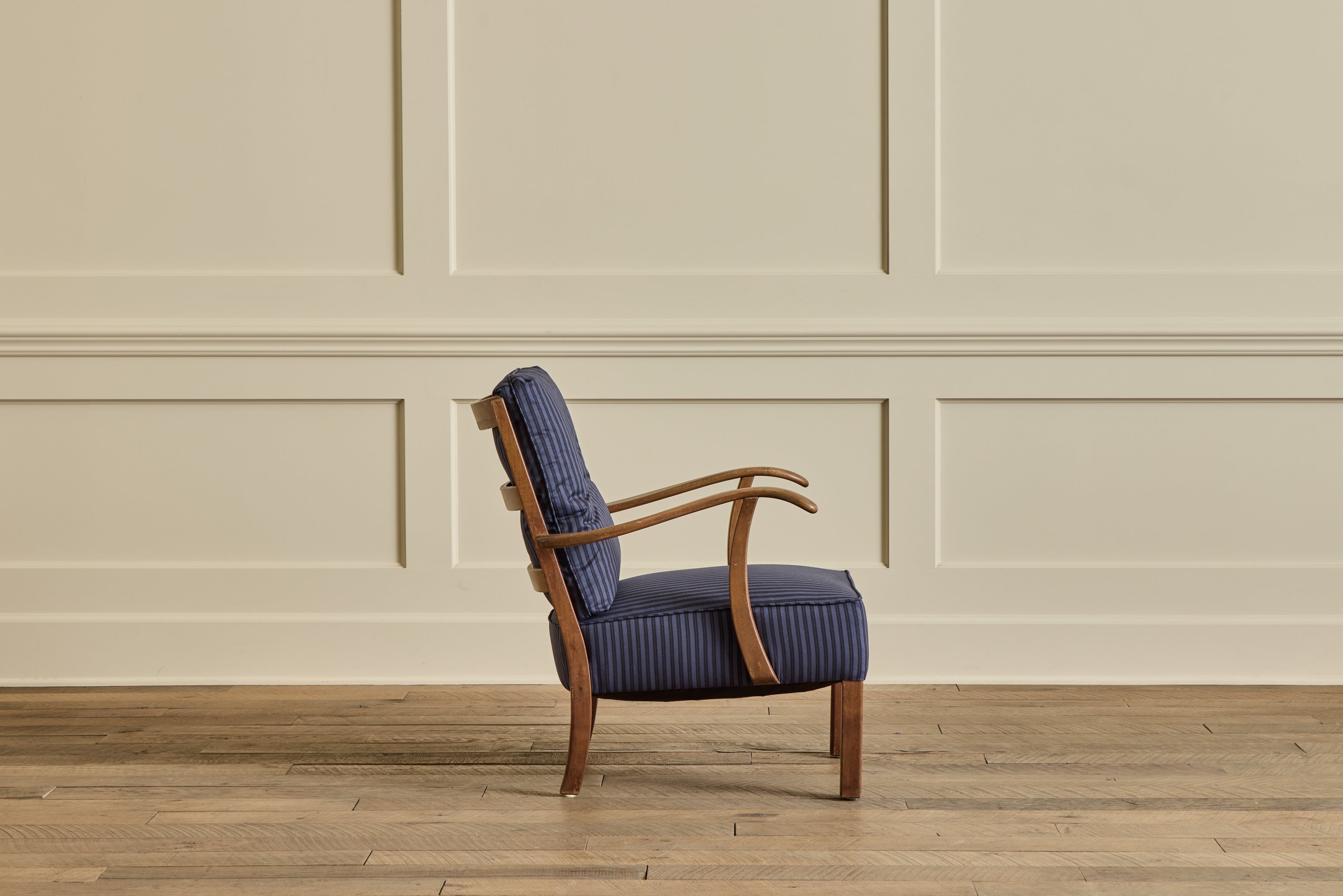 Danish Beech Wood Lounge Chair