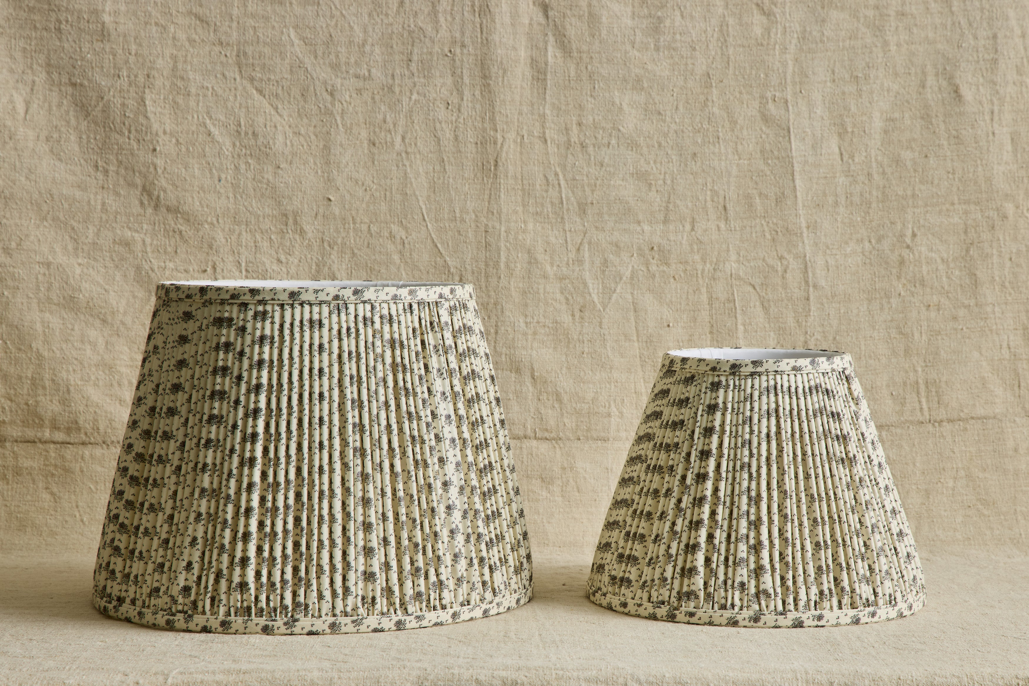 Little Weed Mauve Linen Pleated Lampshade (Multiple Styles)