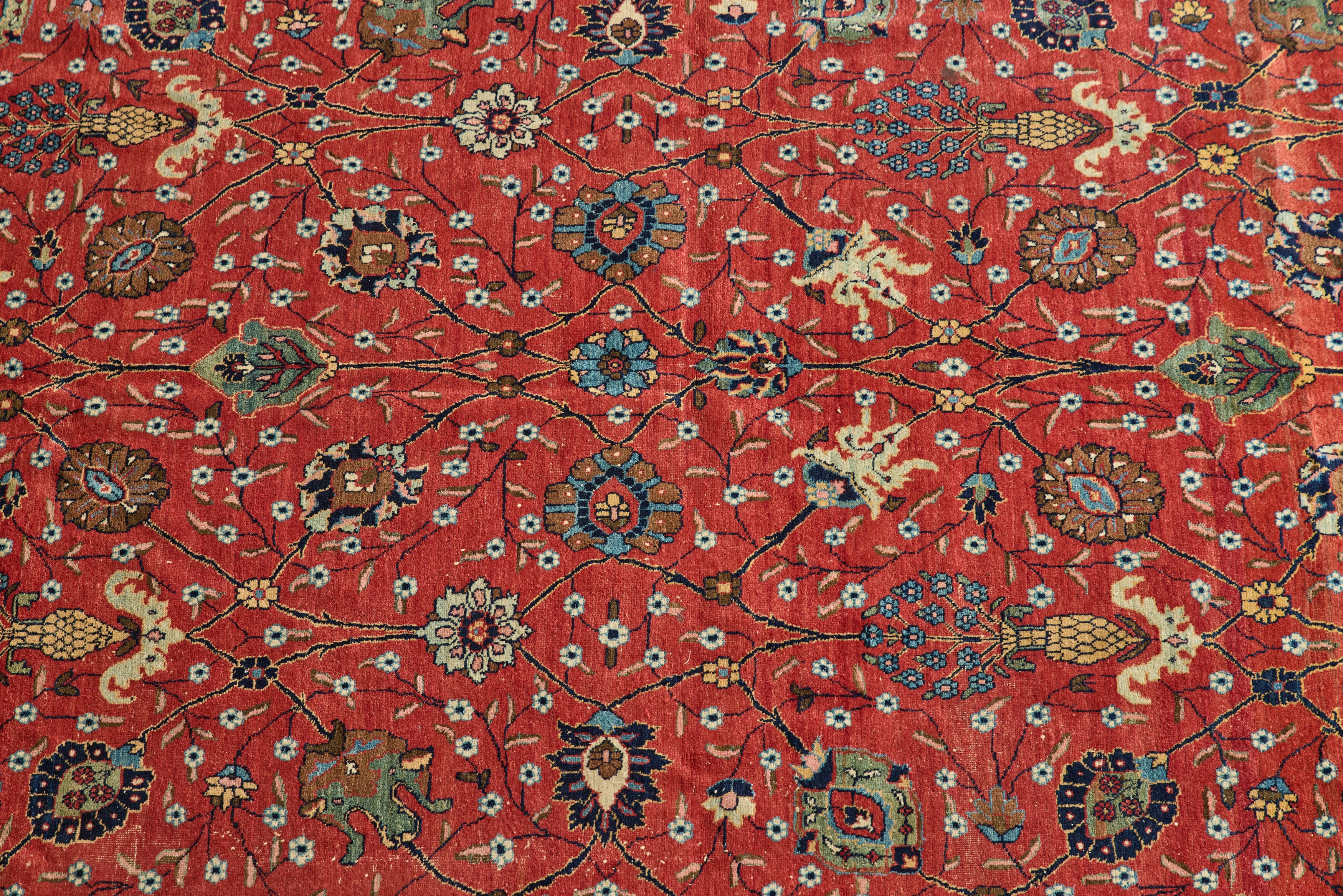 Persian Tabriz Rug 9'3 x 12'6