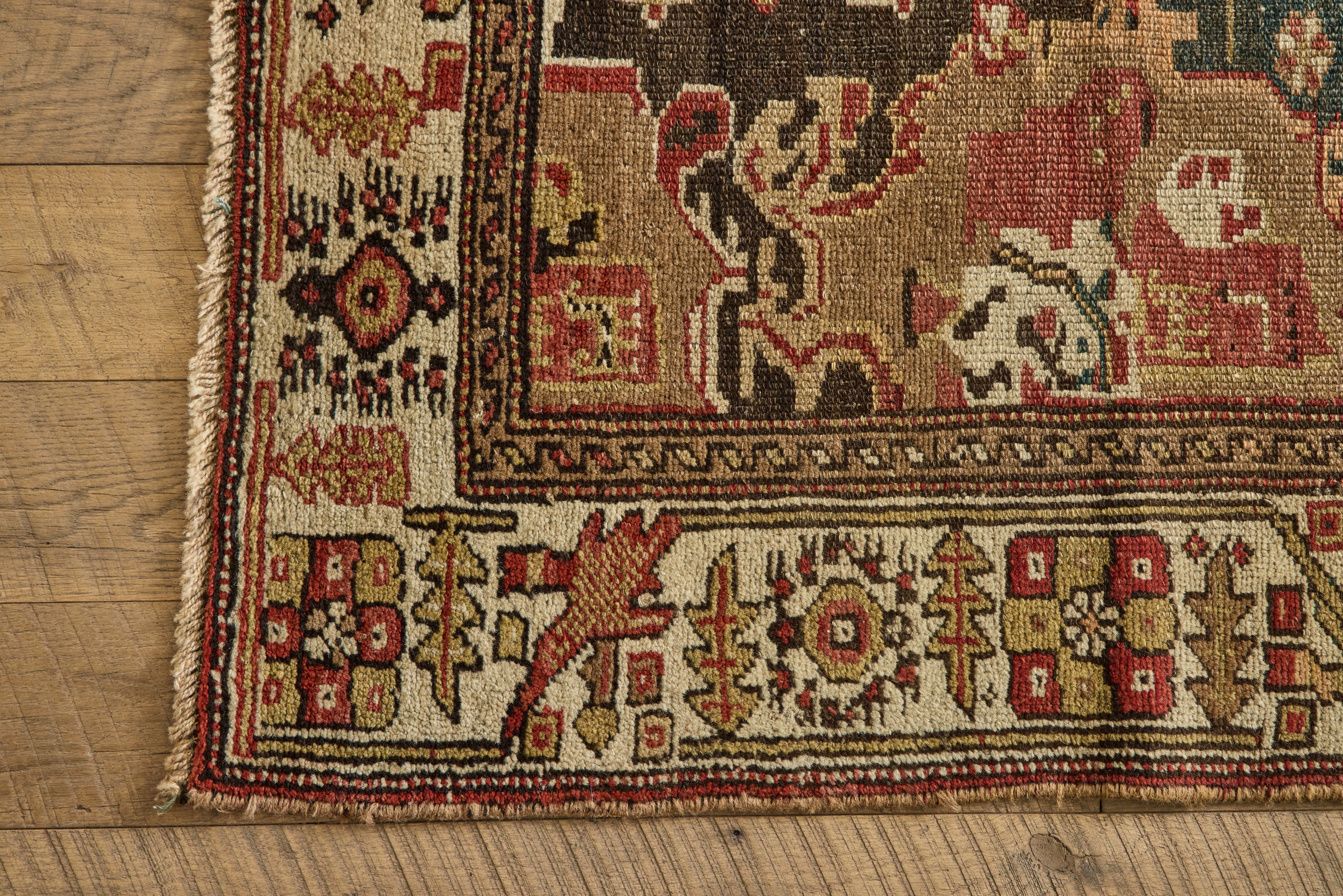 19th Century Tribal Rug 3'5 x 7