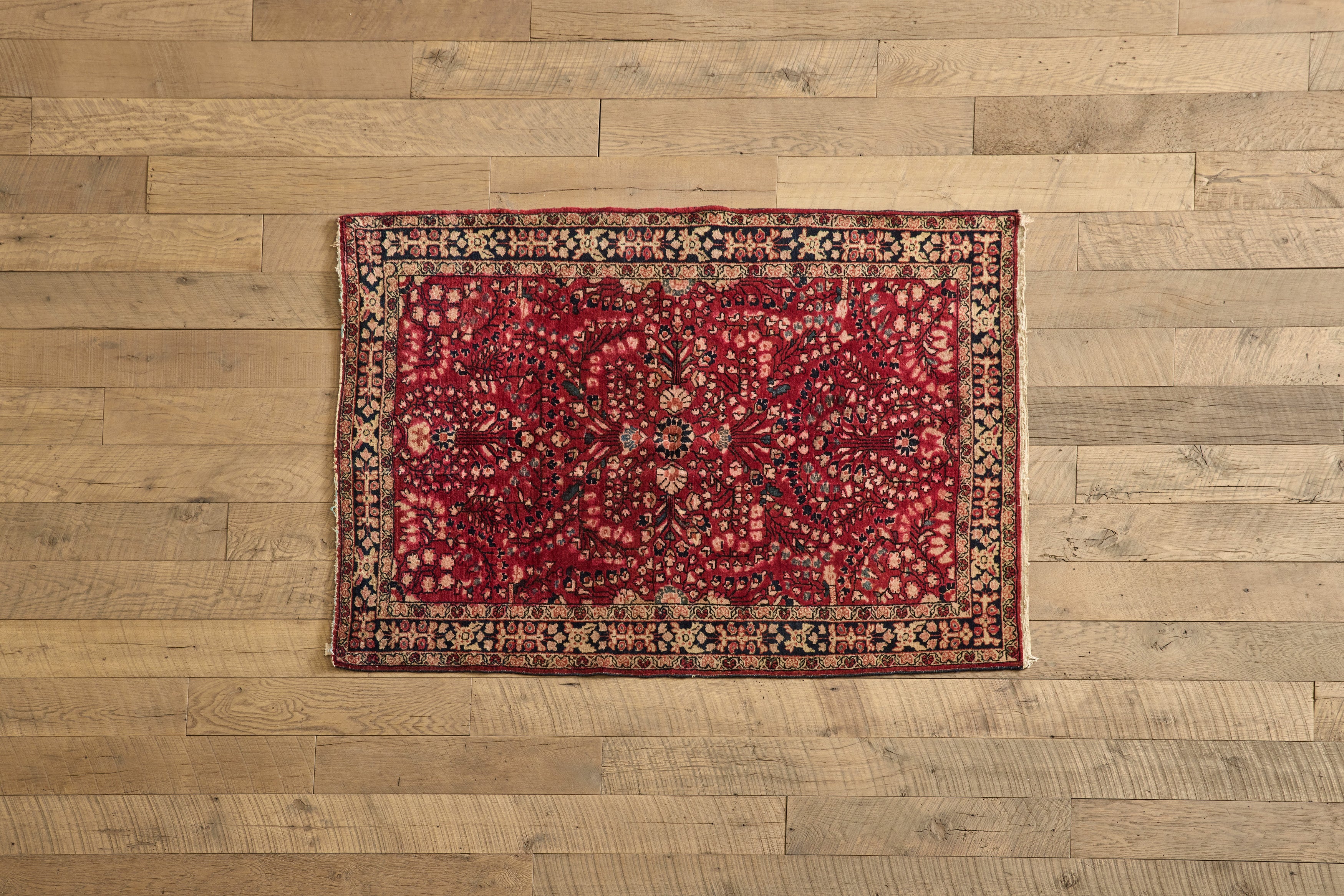 Floral Sarouk Rug 3'4 x 5'
