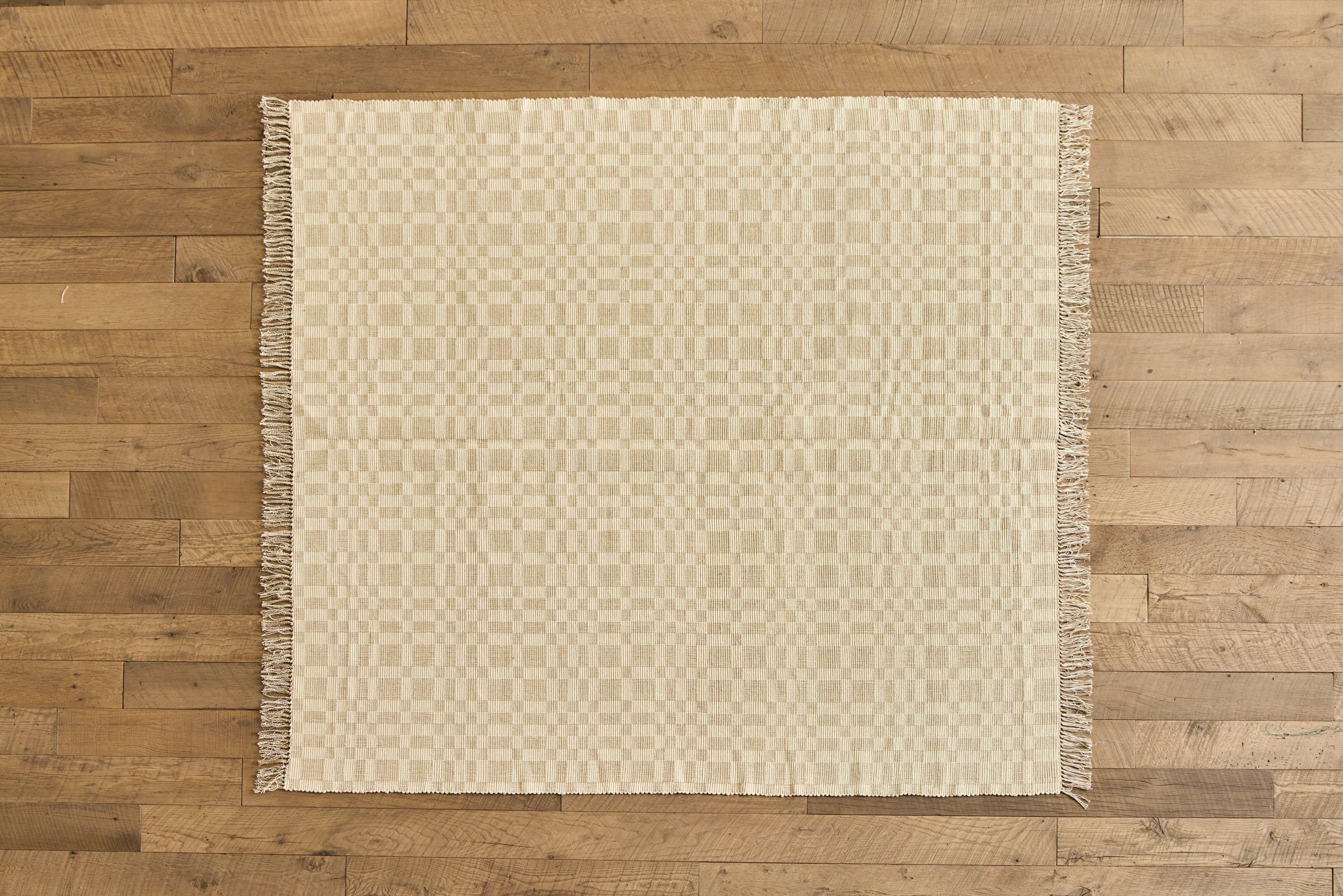 Geometric Checkerboard #34-L Rug