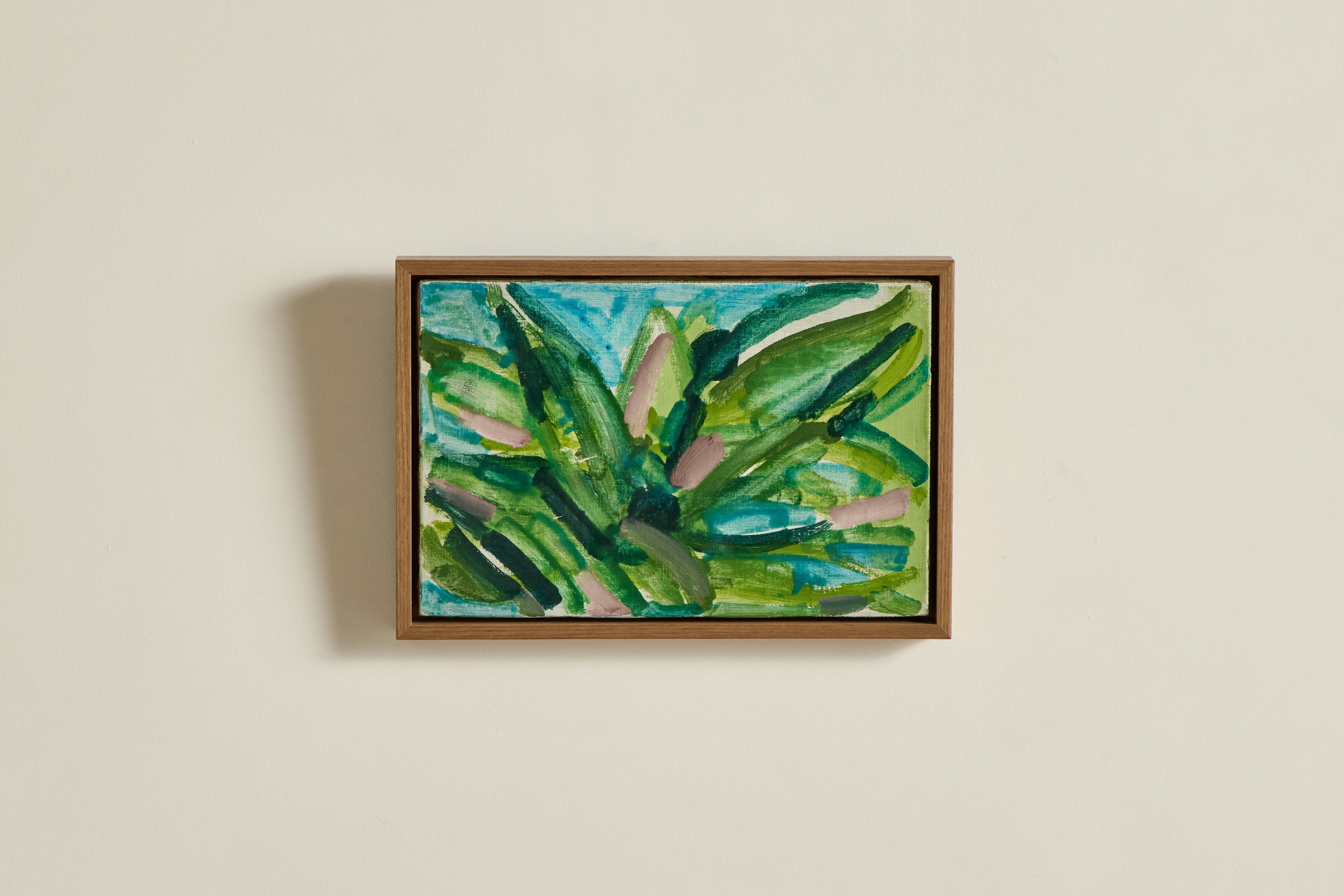 Abstract Leaf Oil Painting