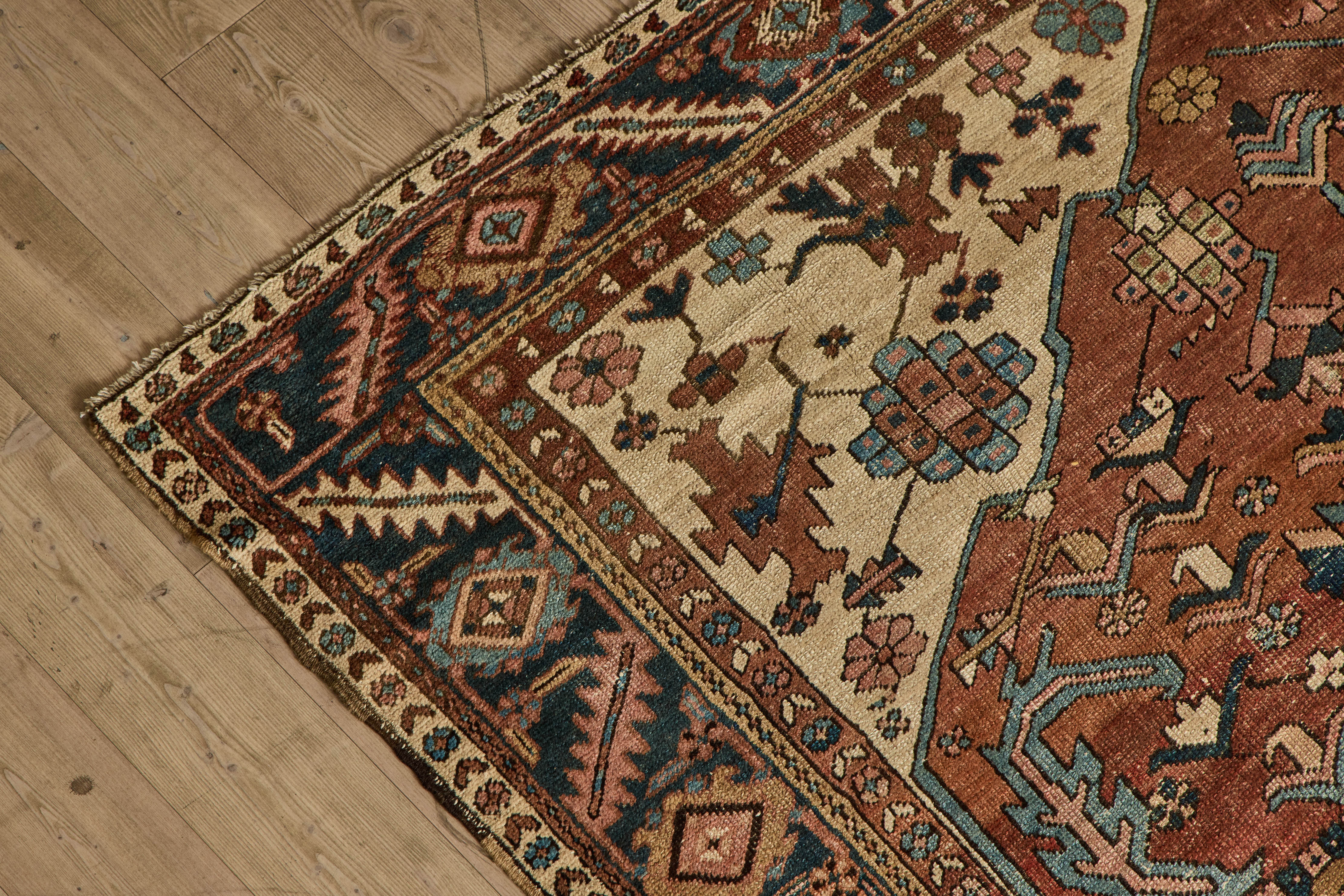 Blush & Blue Serapi Rug 9’ x 12’ 1”