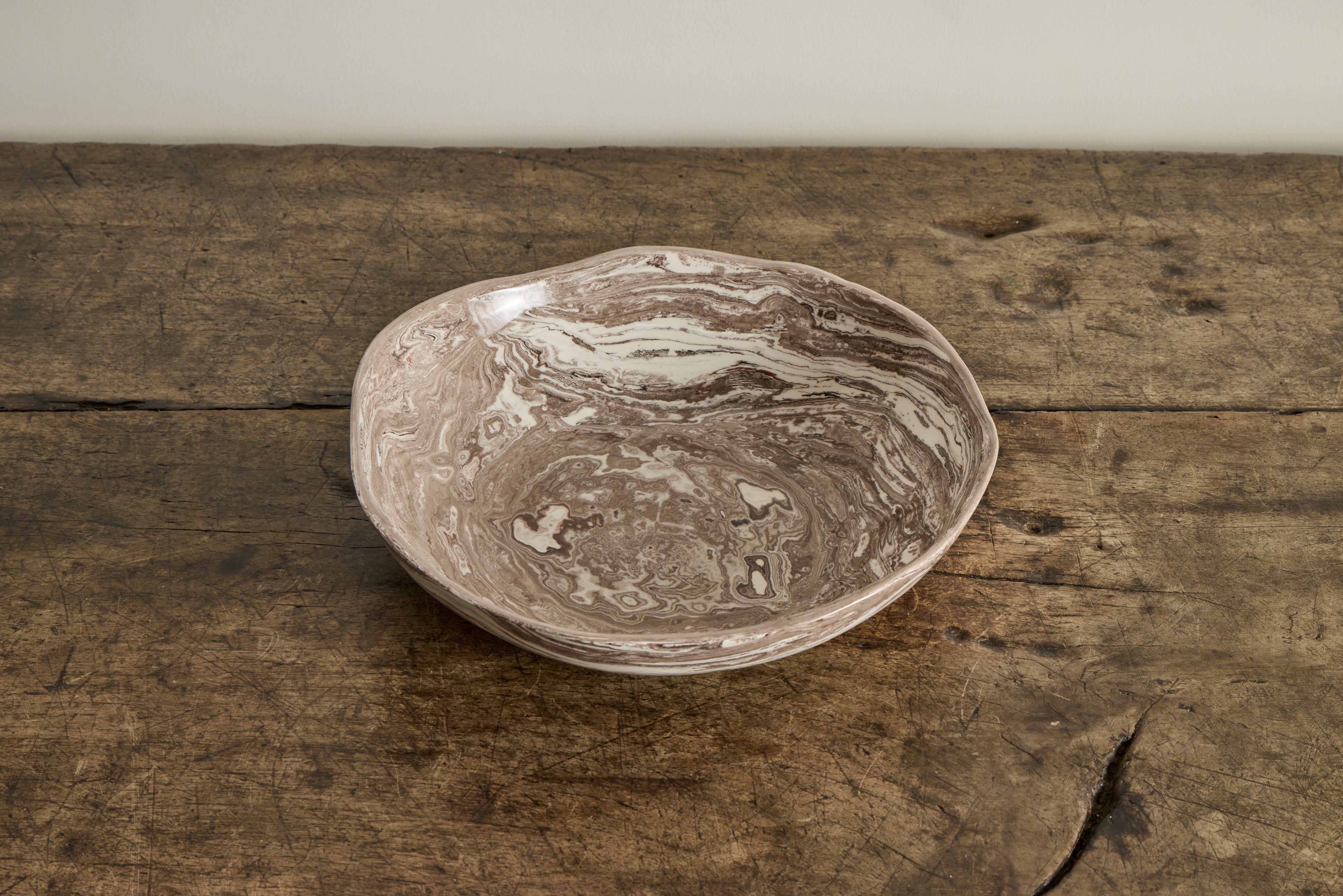 Terre Marbleized Salad Bowl