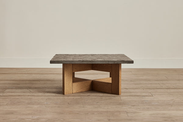 Stone & Wood Coffee Table