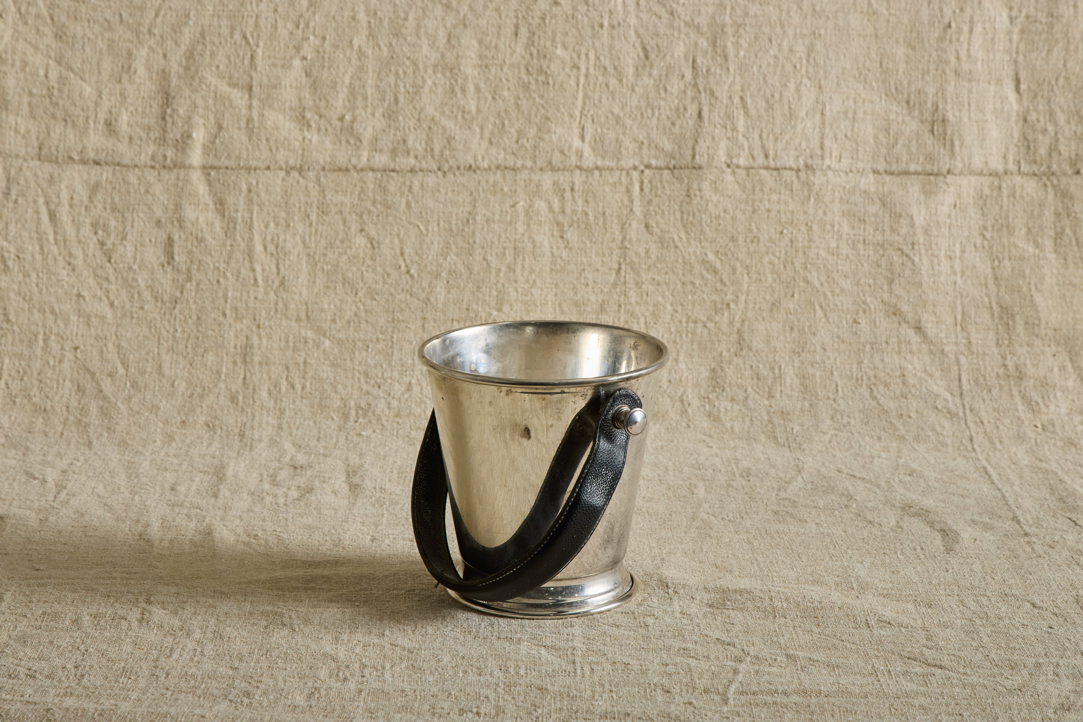 Leather Handle Ice Bucket