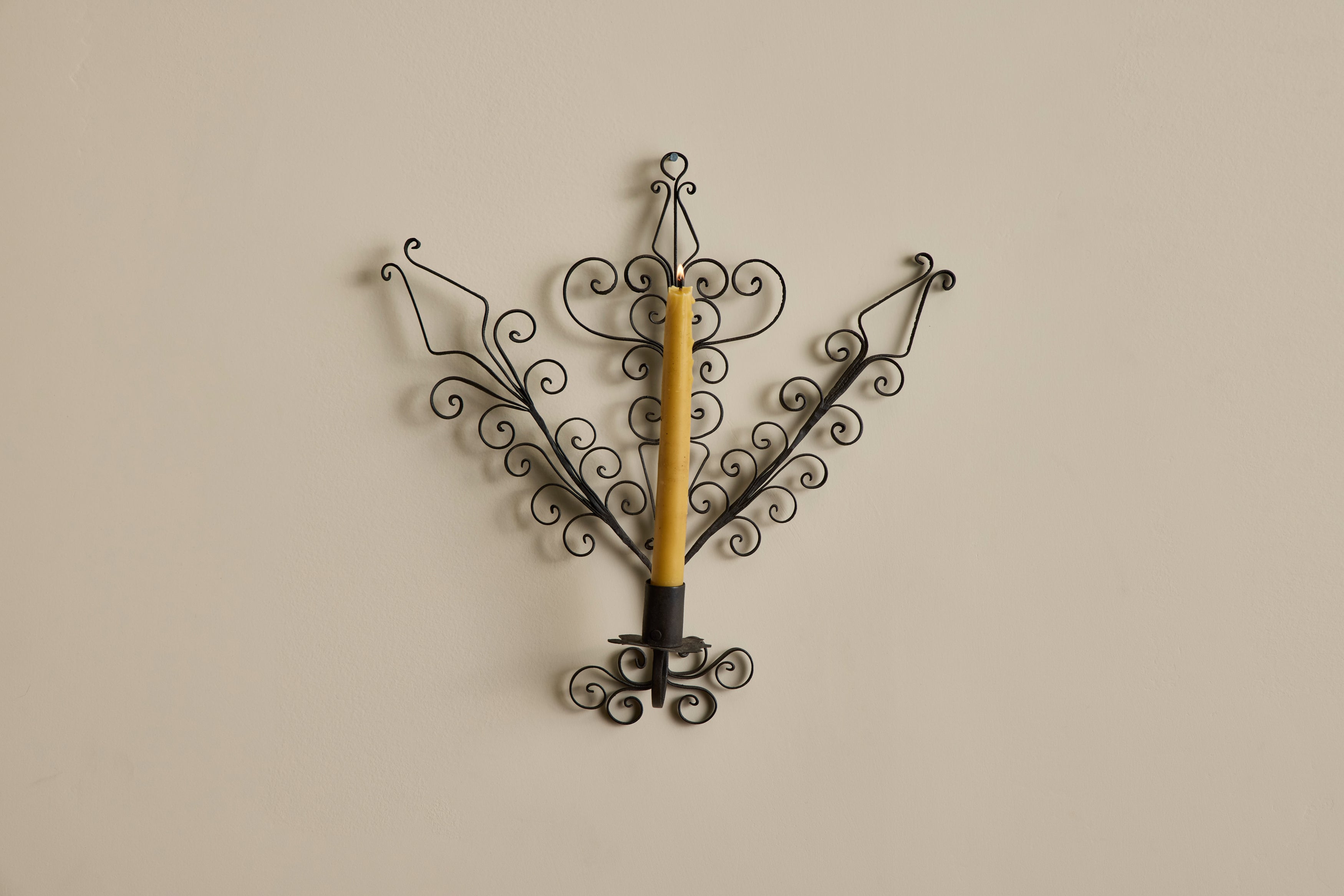 French Iron Candle Sconce No. 3