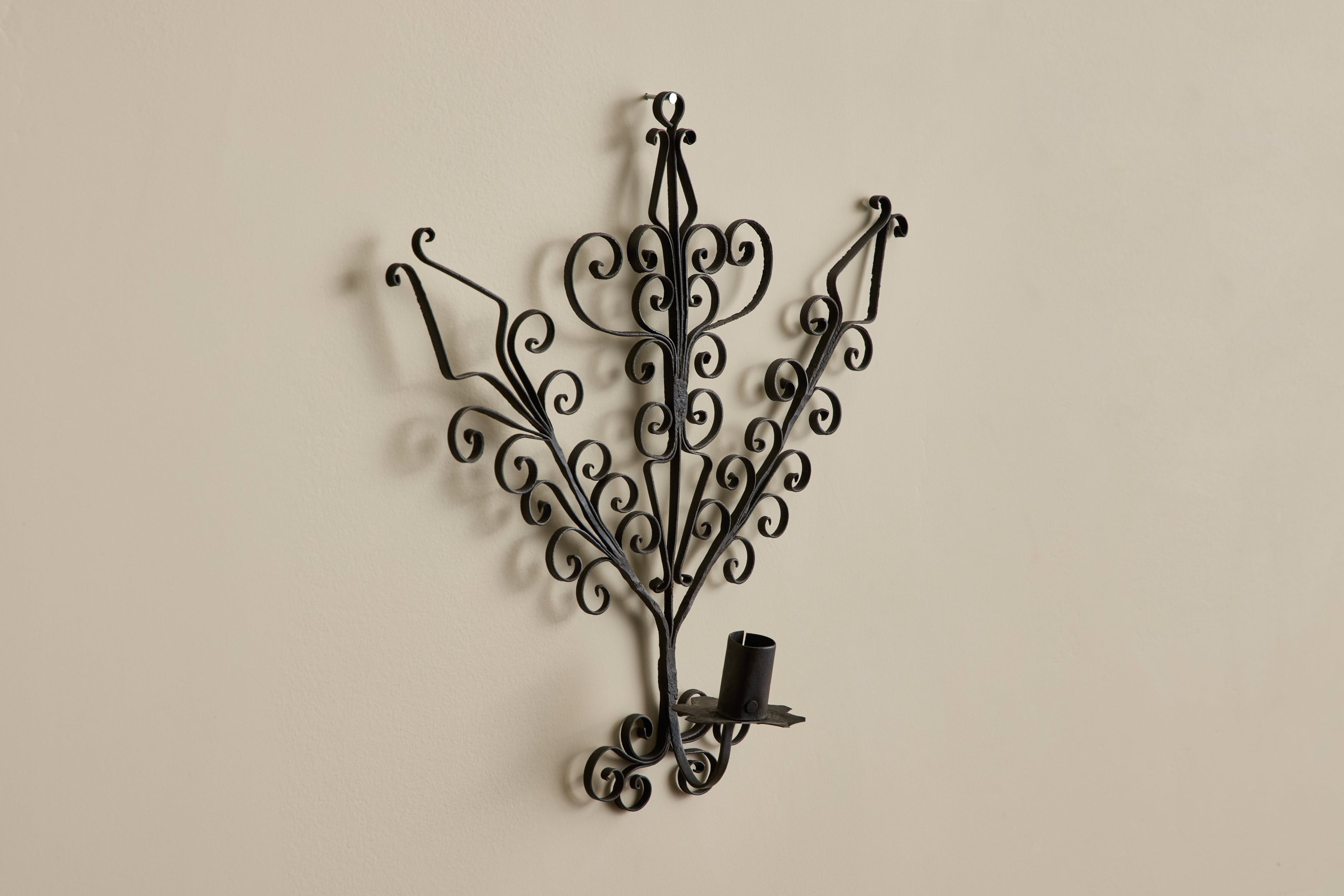 French Iron Candle Sconce No. 3