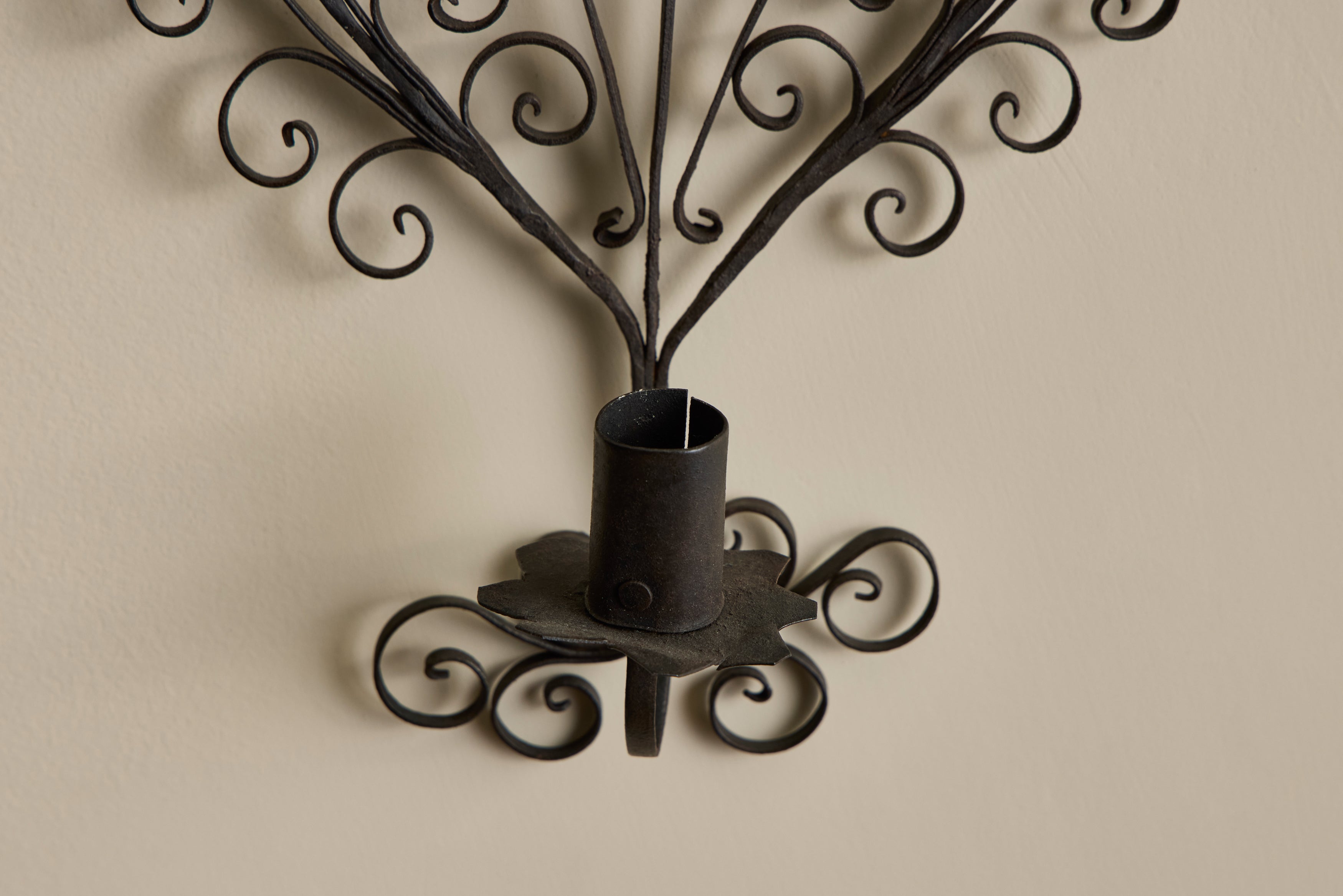 French Iron Candle Sconce No. 3