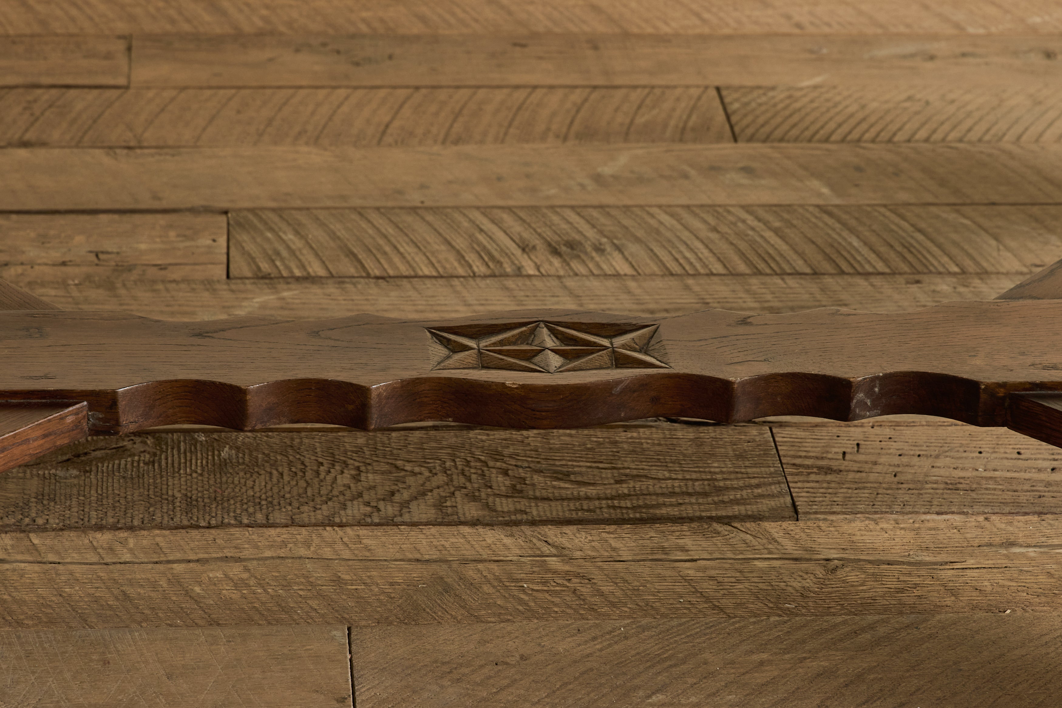 French Carved Oak Dining Table