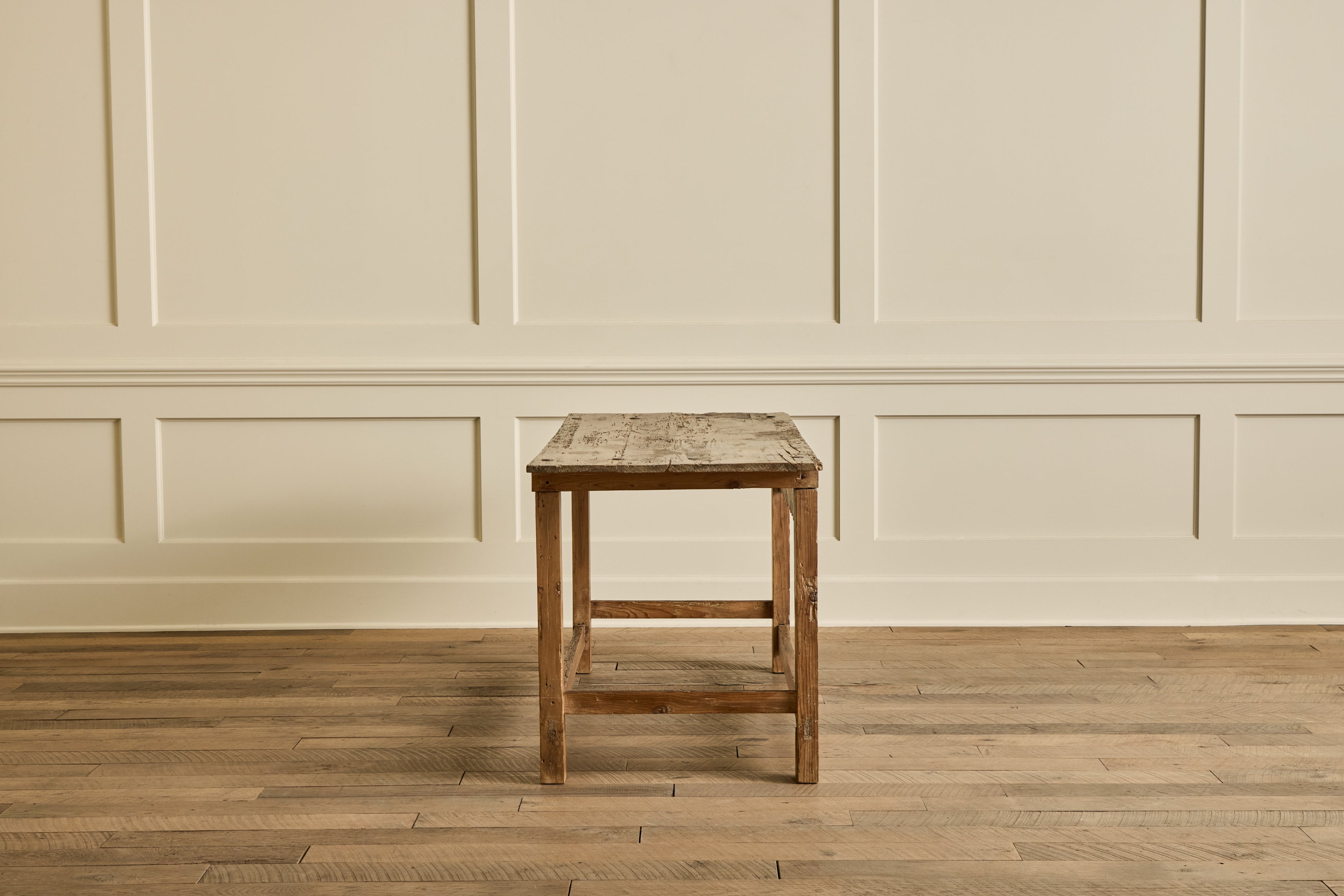 Rustic Carved Console Table