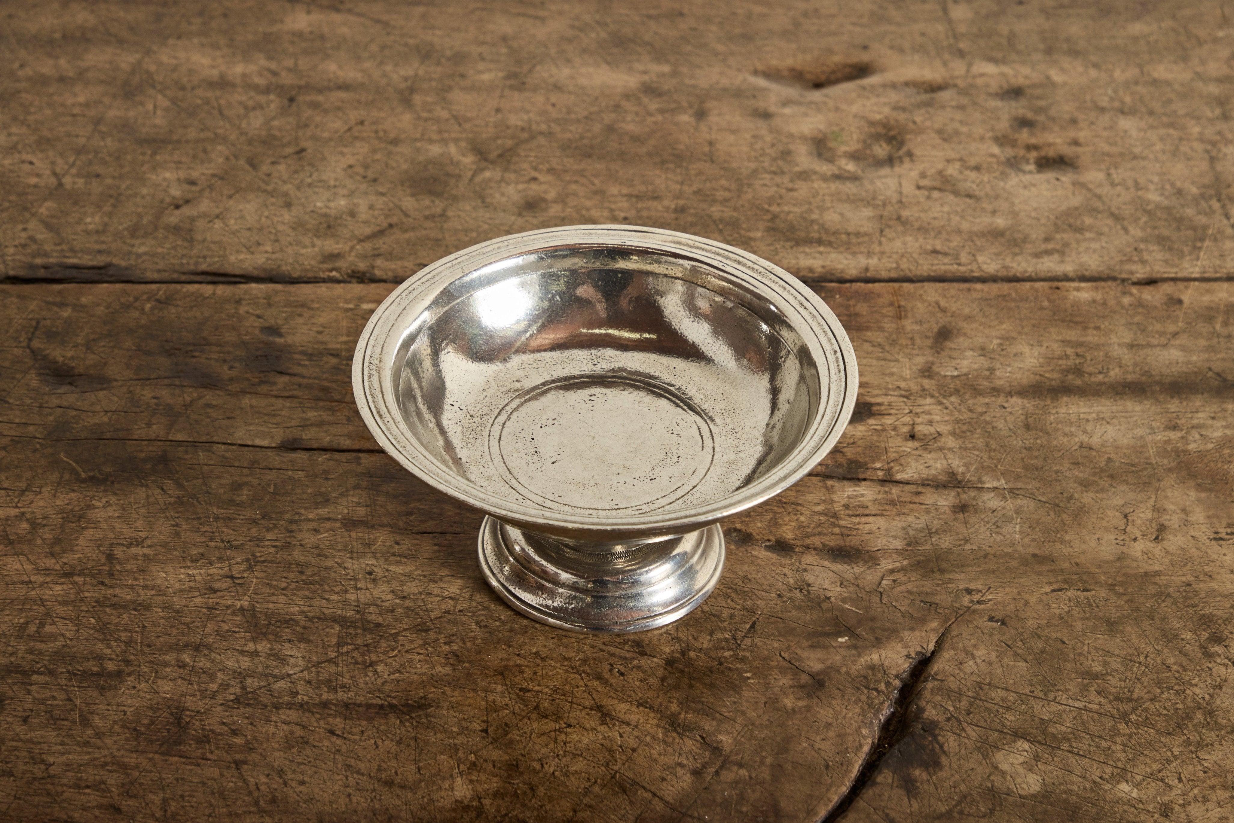 Italian Pewter Footed Bowl