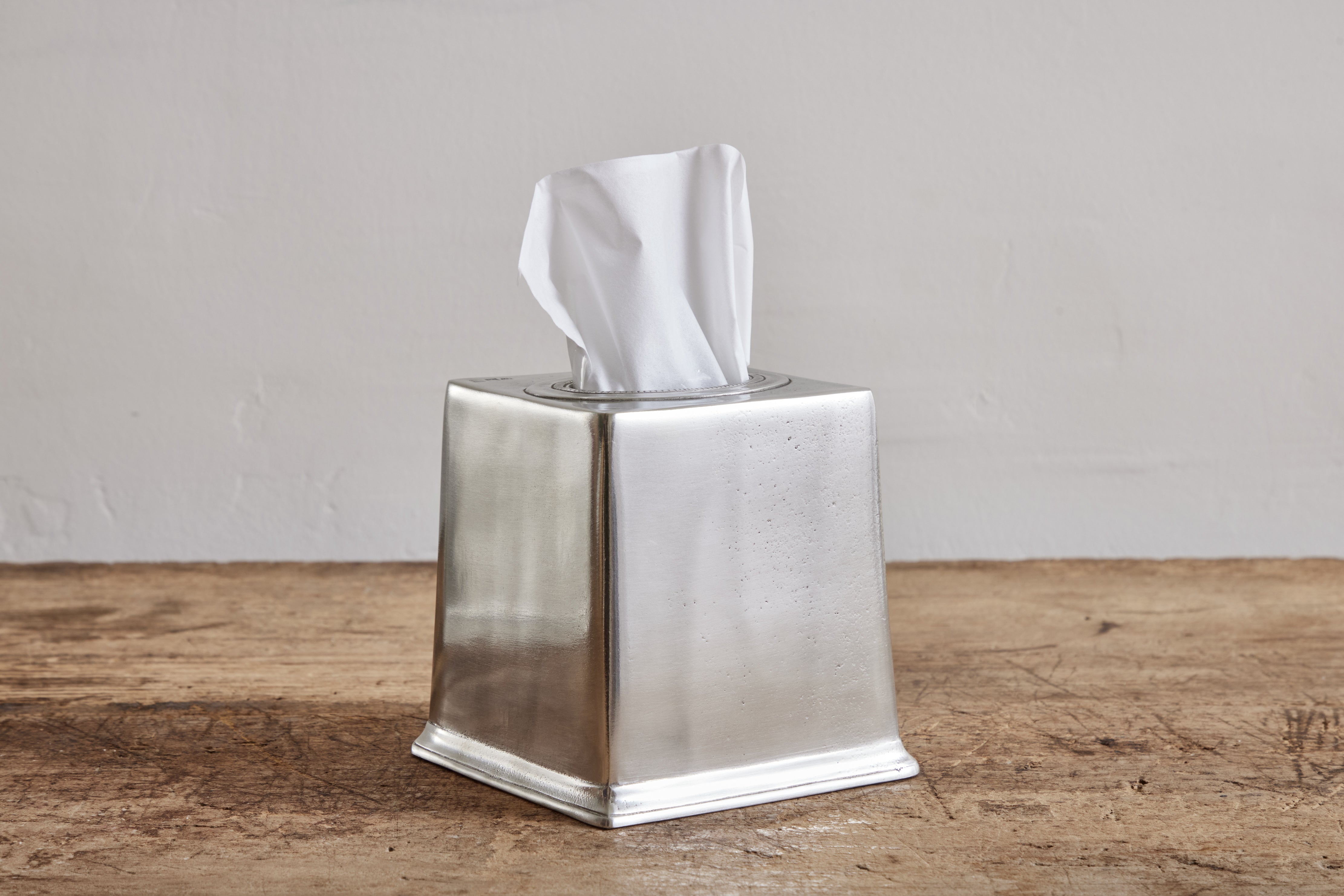 Pewter Tissue Box