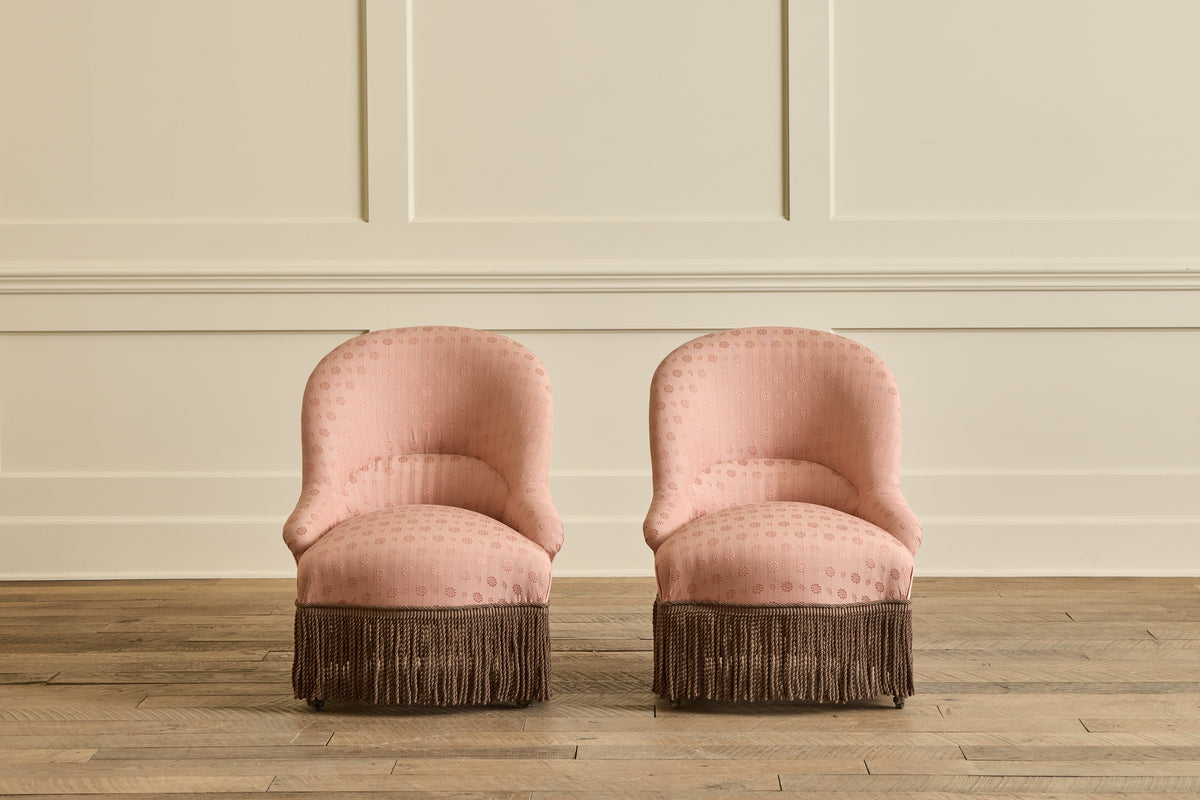 VTG PAIR OF CRAPAUD ARM CHAIRS