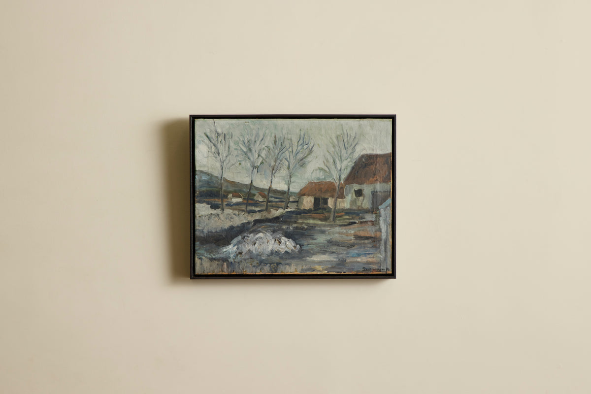 VTG WINTERSCAPE PAINTING