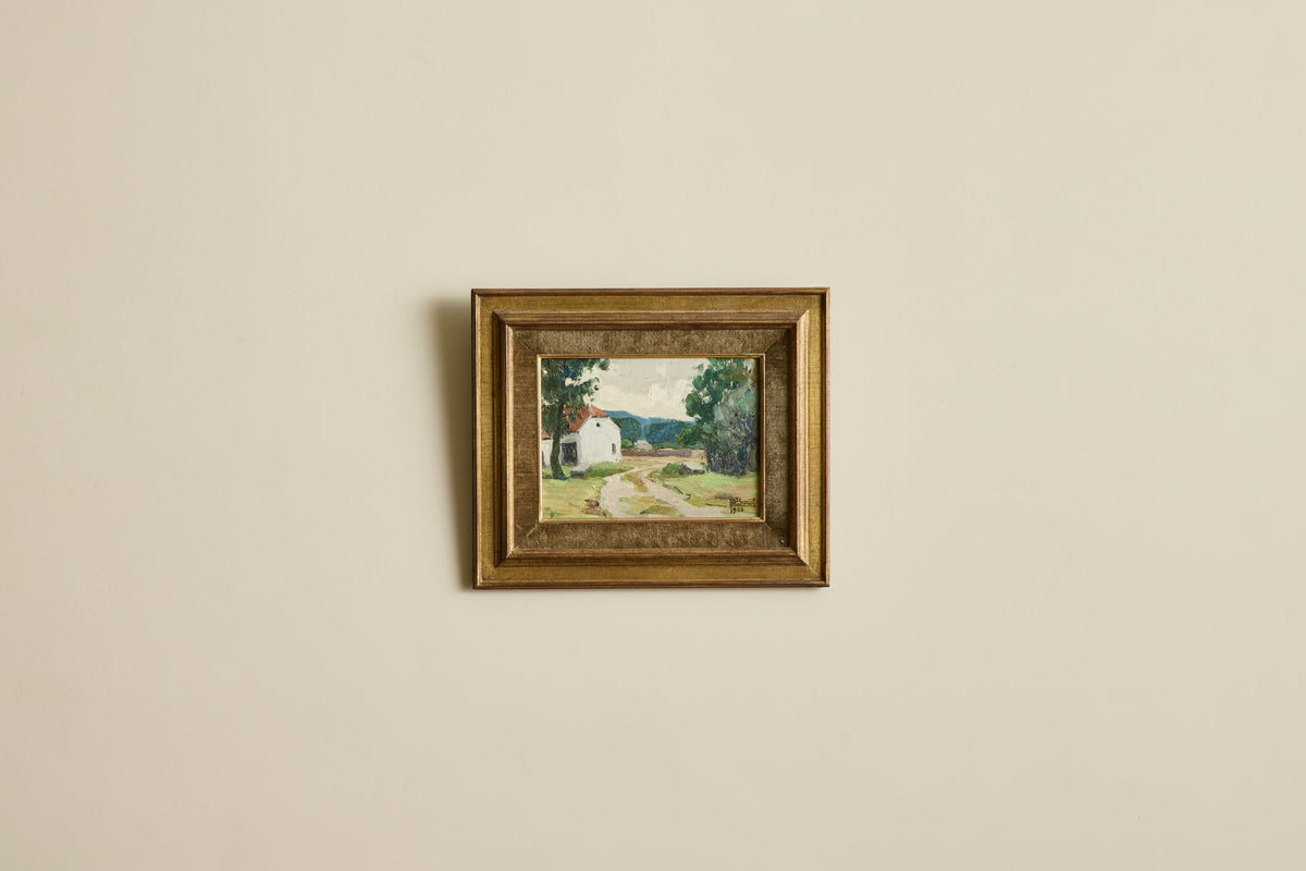 VTG COTTAGE LANDSCAPE PAINTING