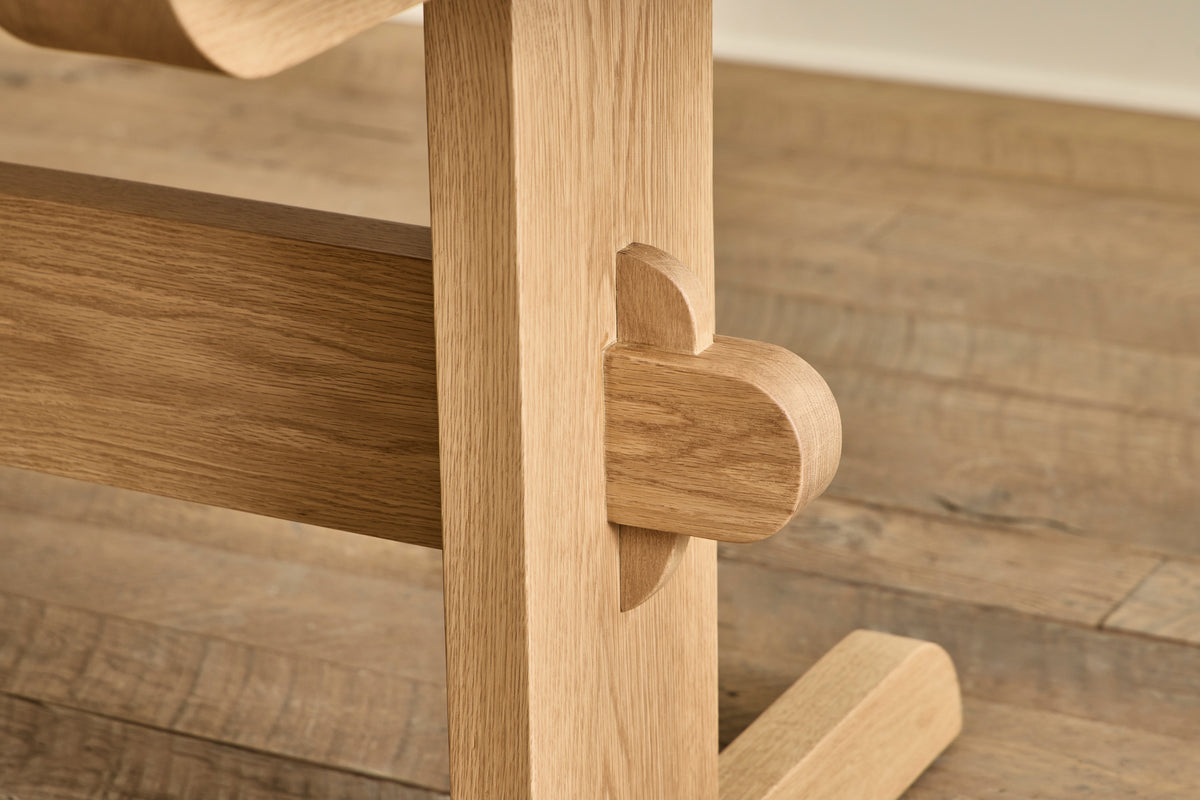 Oval Trestle Dining Table, 82"