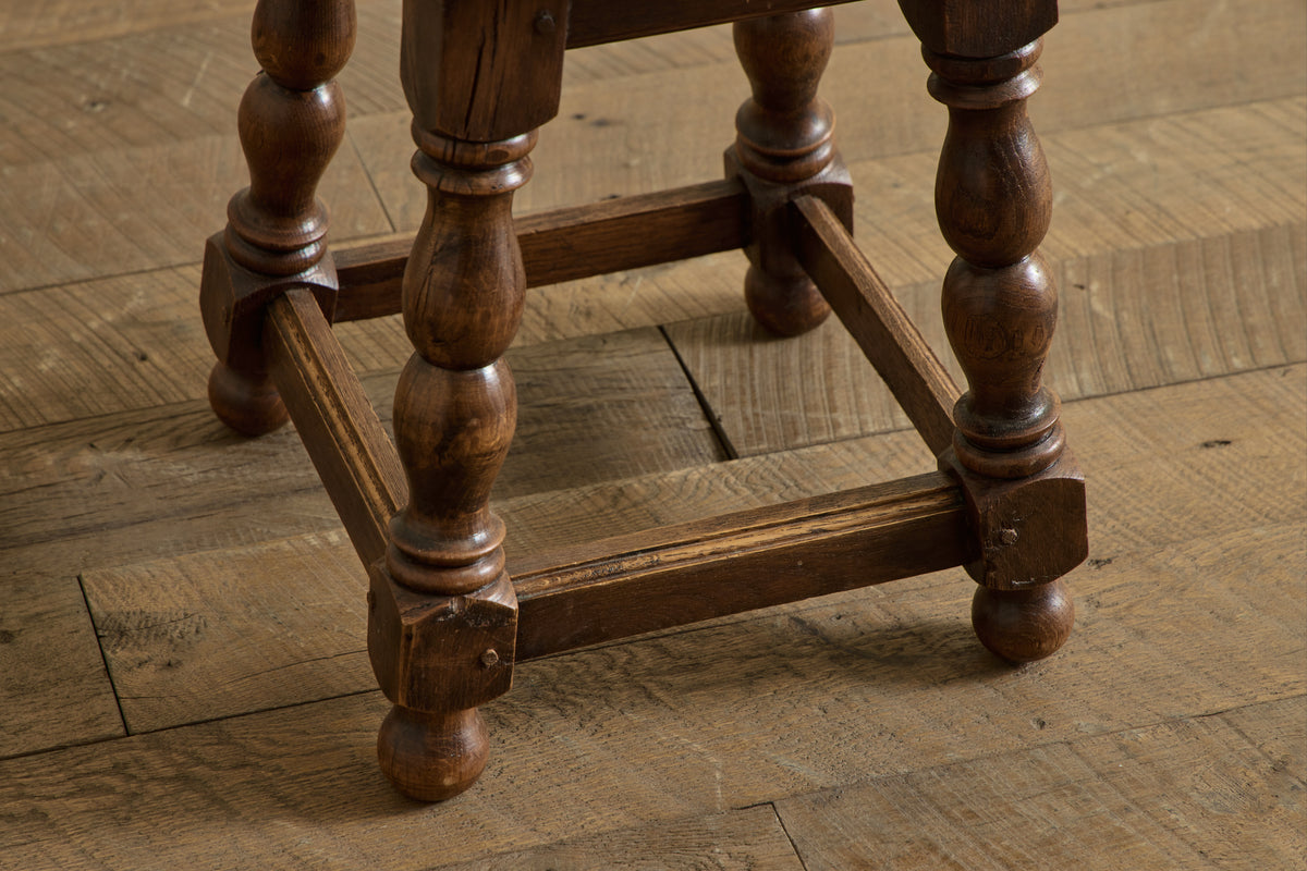 Pair of Turned Wood Stools